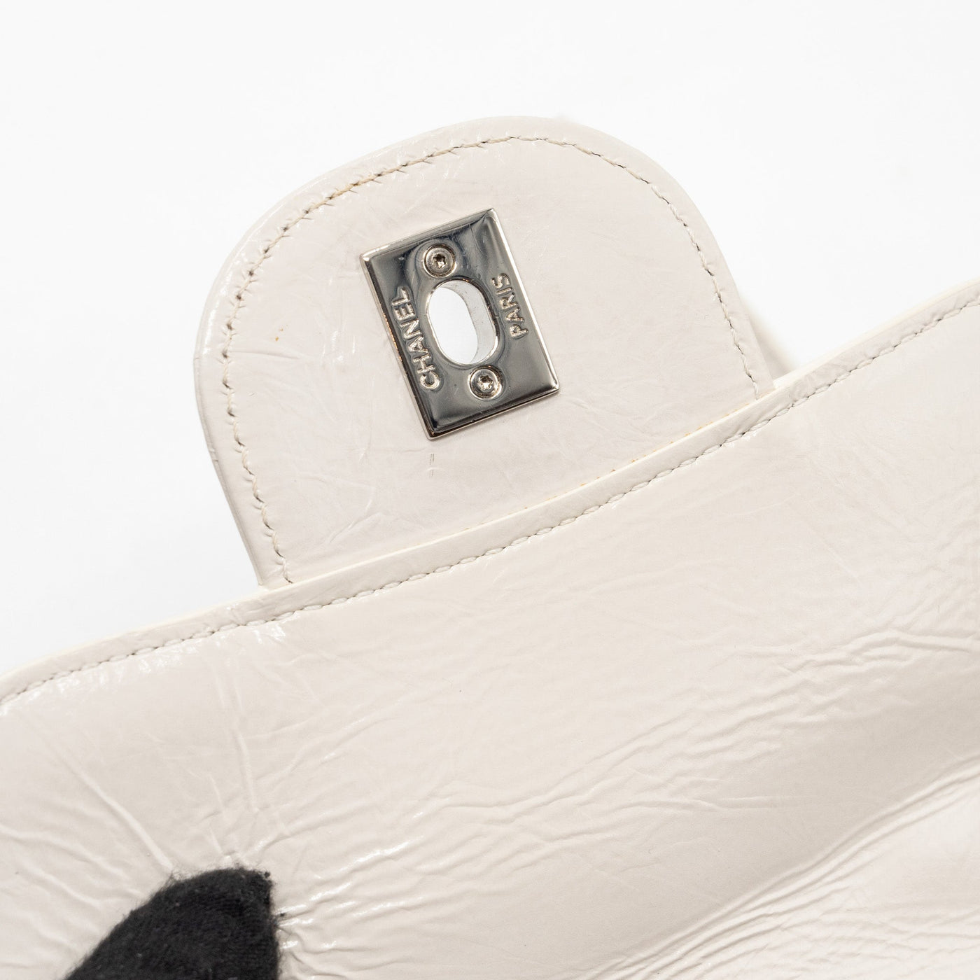 CHANEL TRANSPARENT BACKPACK PVC/SHINY CALFSKIN WHITE SHW