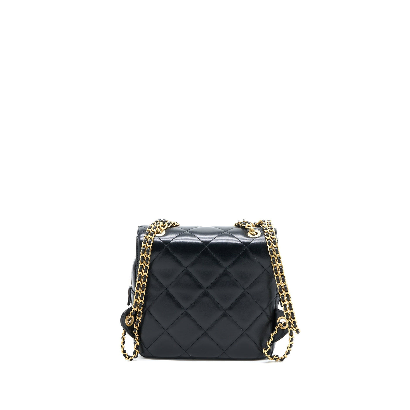 CHANEL 23P ADO BACKPACK LAMBSKIN BLACK GHW (MICROCHIP)