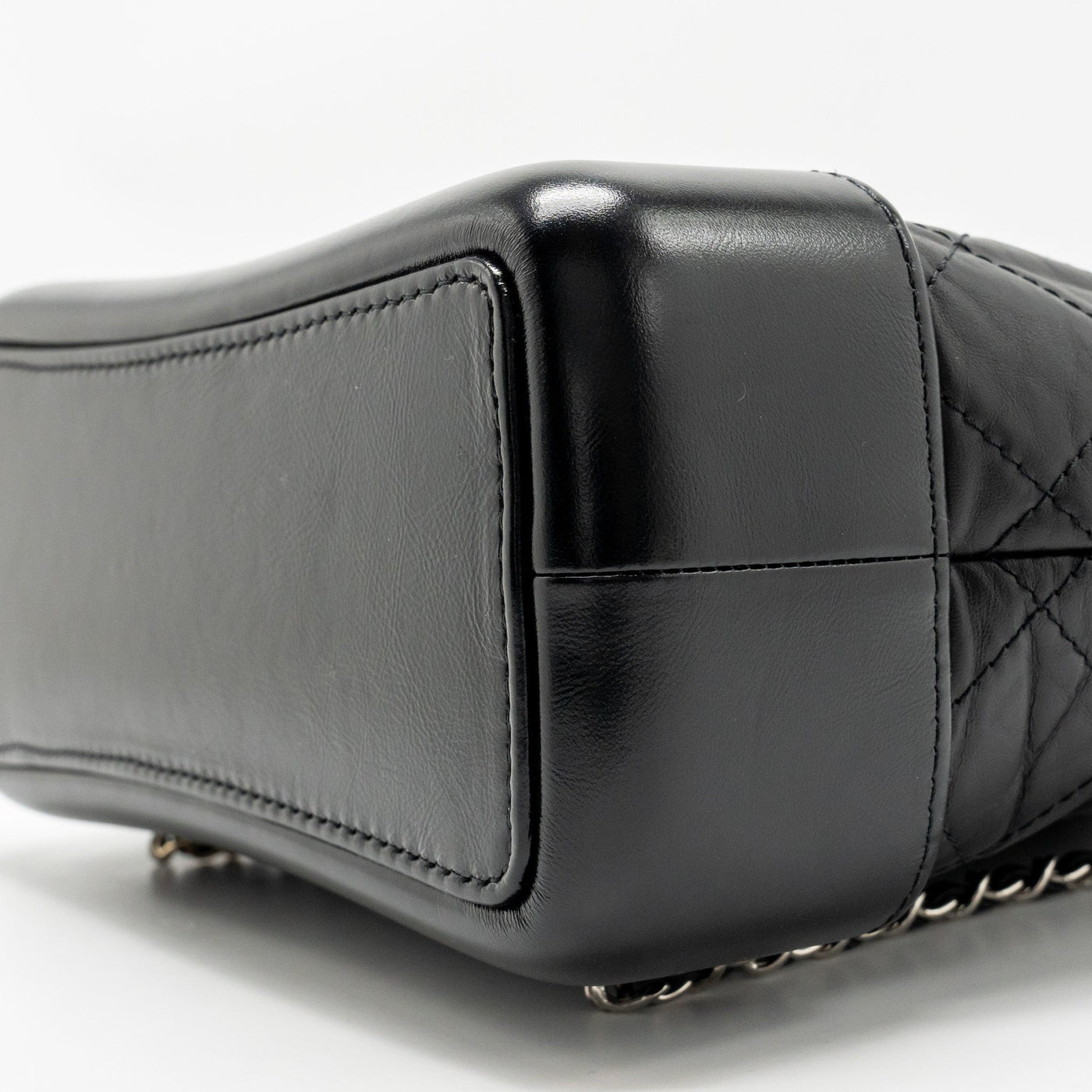 CHANEL SMALL GABRIELLE BACKPACK CALFSKIN BLACK MULTICOLOUR HARDWARE (MICROCHIP)