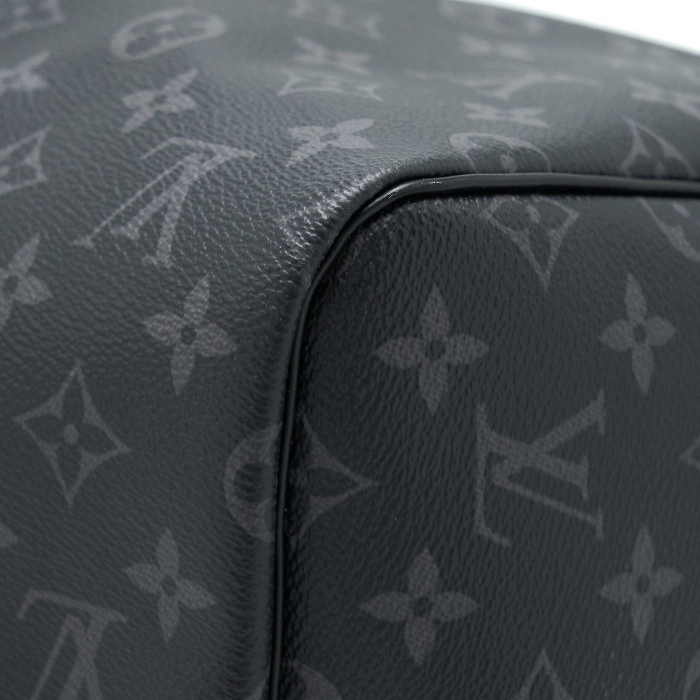 LOUIS VUITTON KEEPALL 55 WITH SHOULDER STRAP MONOGRAM ECLIPSE CANVAS SHW