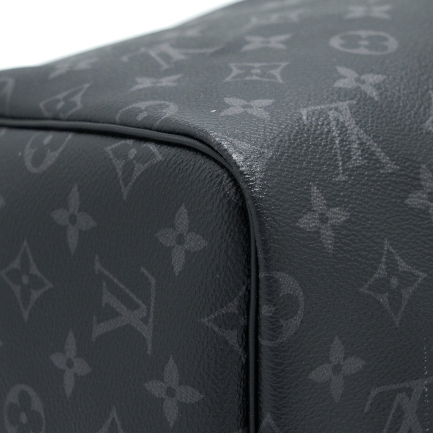 LOUIS VUITTON KEEPALL 55 WITH SHOULDER STRAP MONOGRAM ECLIPSE CANVAS SHW