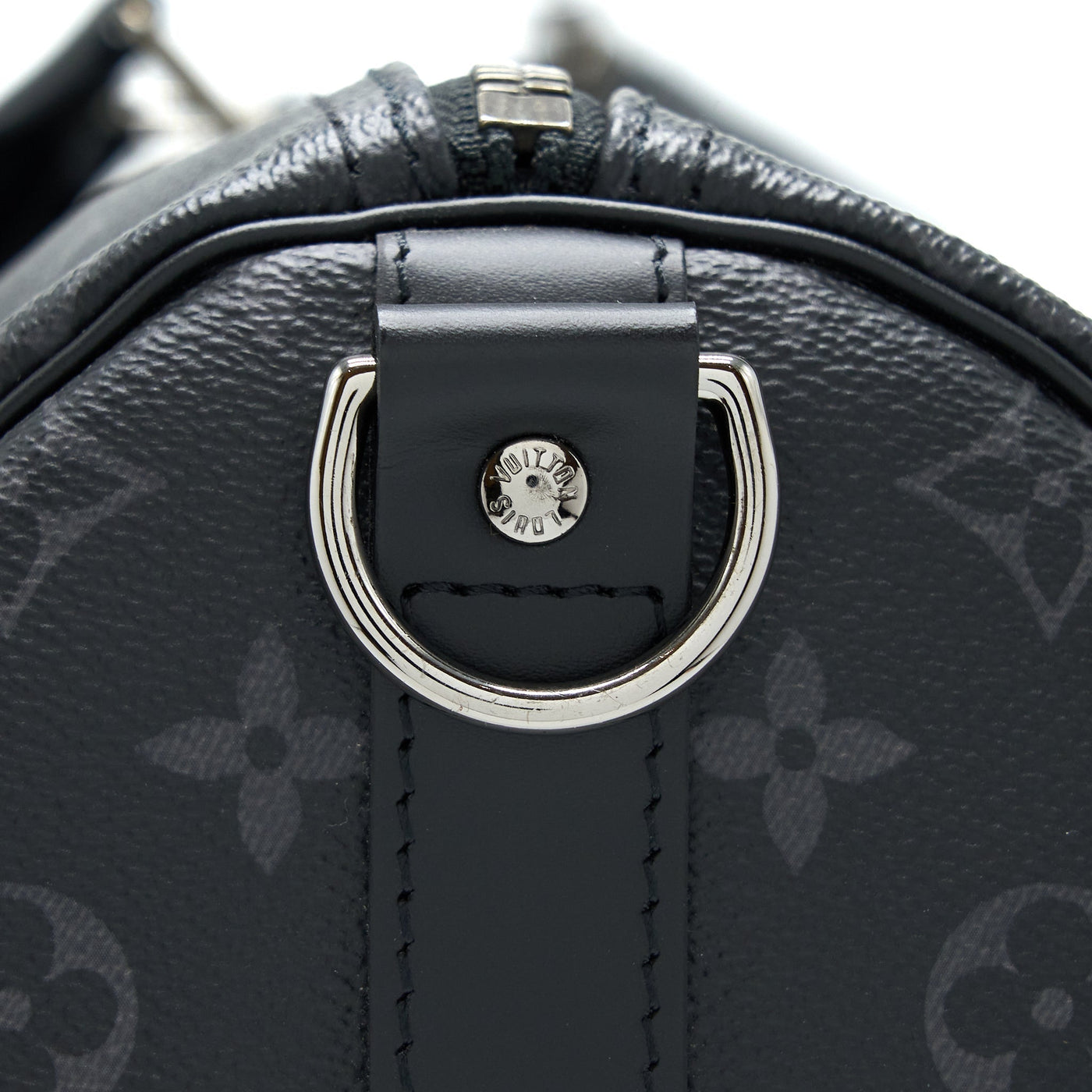 LOUIS VUITTON KEEPALL 55 WITH SHOULDER STRAP MONOGRAM ECLIPSE CANVAS SHW