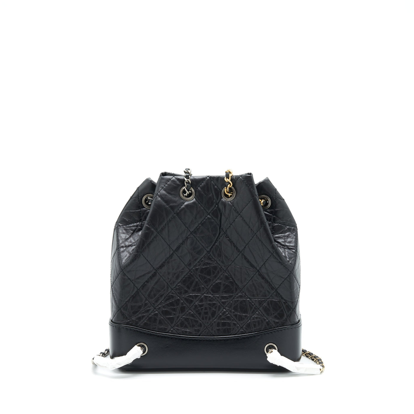 CHANEL SMALL GABRIELLE BACKPACK CALFSKIN BLACK WITH MULTICOLOUR HARDWARE