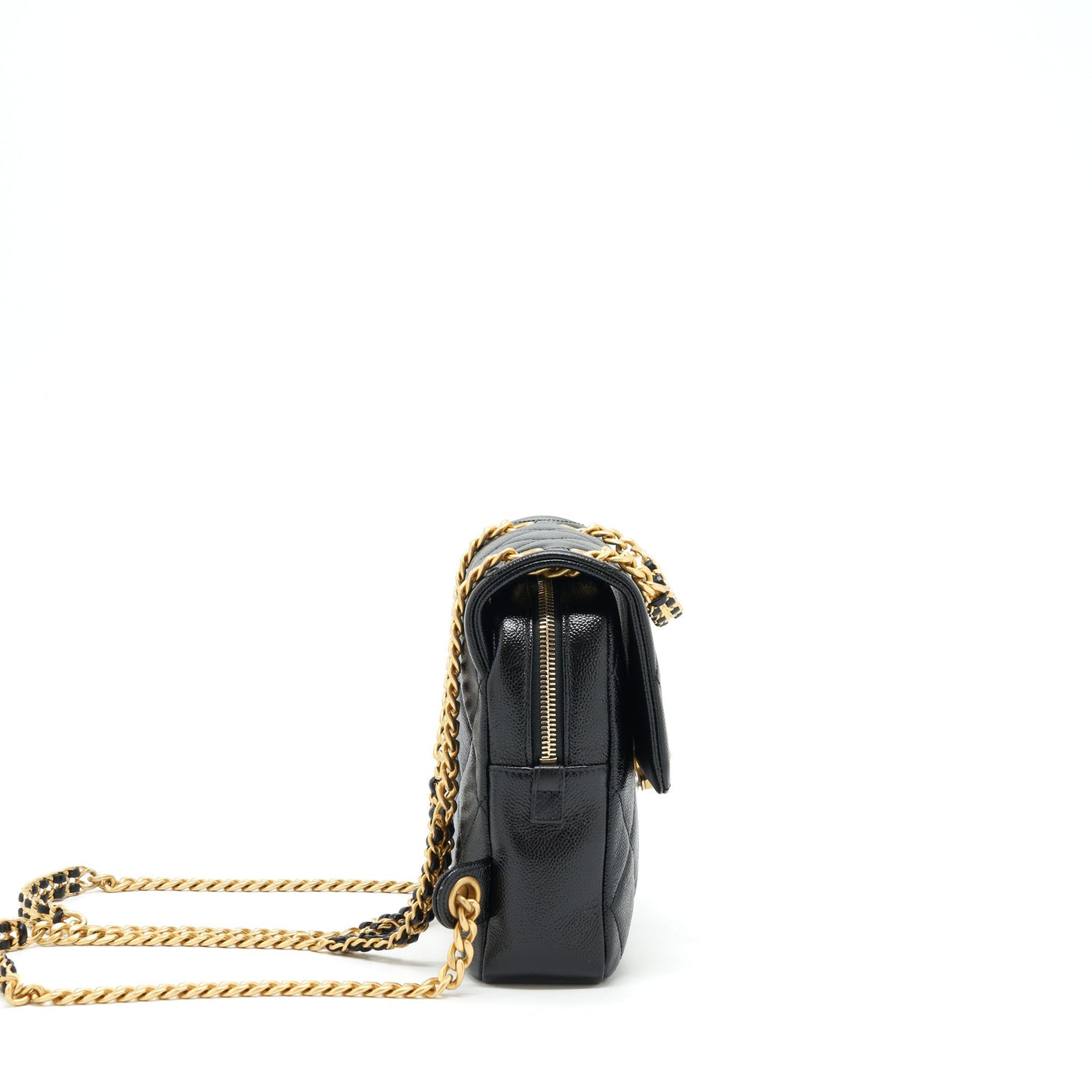 CHANEL 22P FLAP BACKPACK CAVIAR BLACK GHW