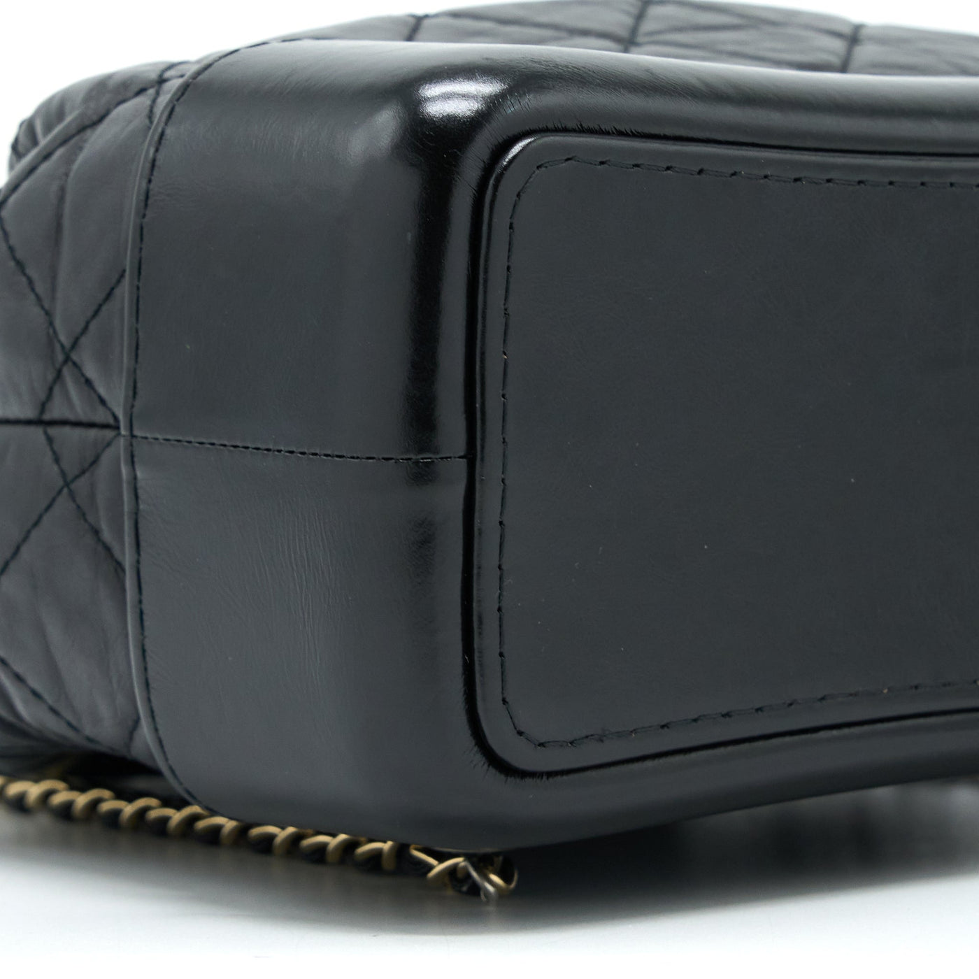 CHANEL SMALL GABRIELLE BACKPACK AGED CALFSKIN BLACK MULTICOLOUR HARDWARE