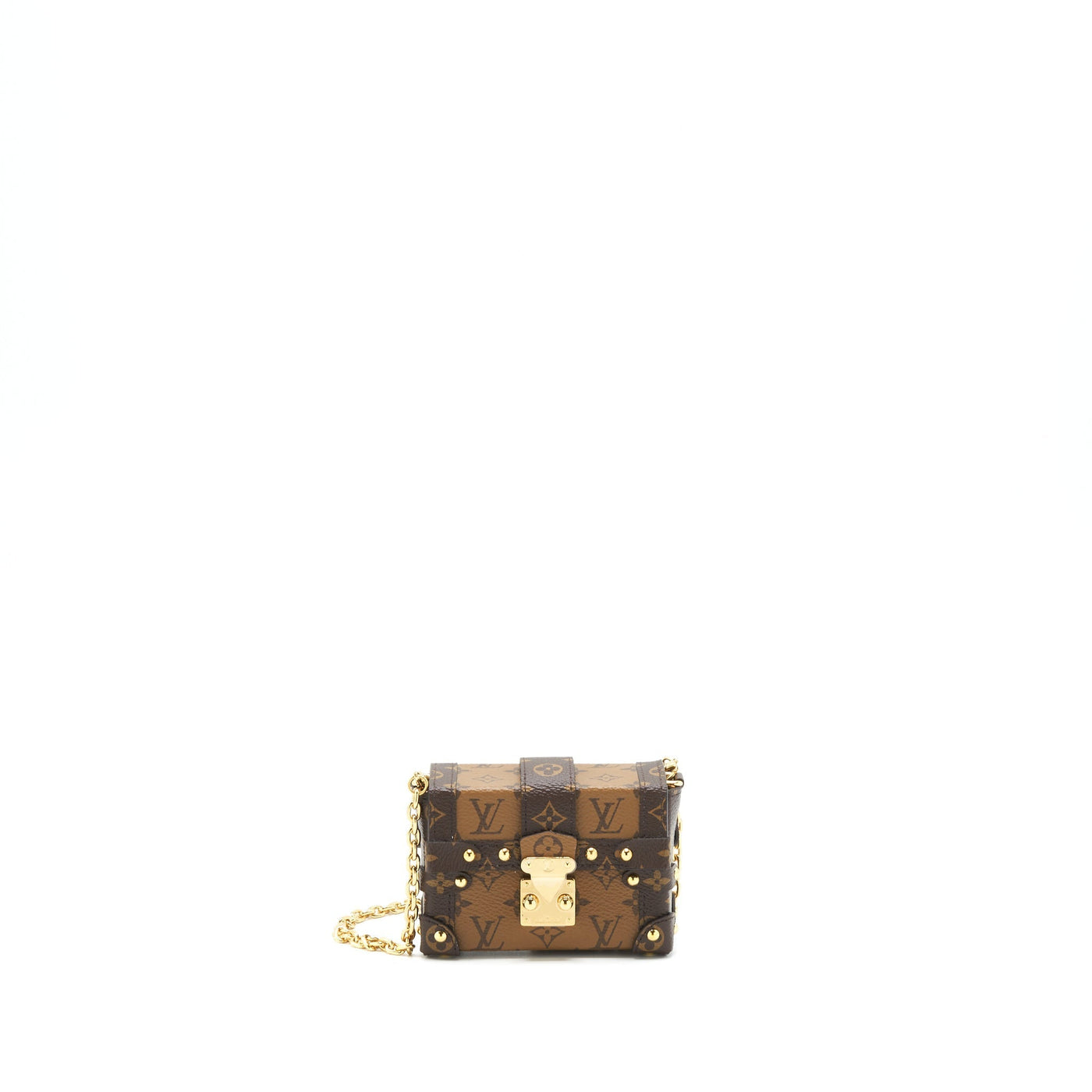 LOUIS VUITTON ESSENTIAL TRUNK WITH CHAIN REVERSE MONOGRAM