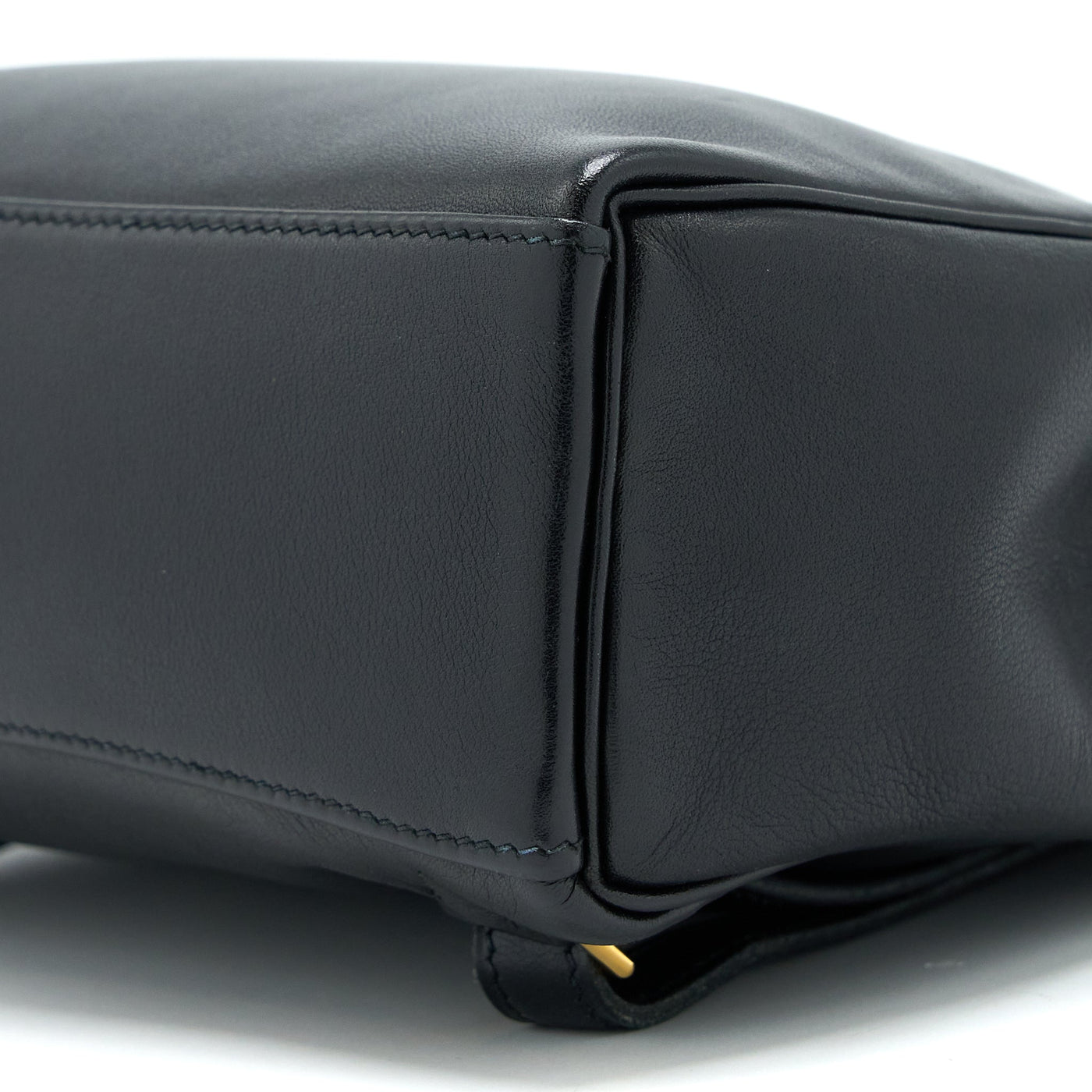 HERMES VINTAGE KELLY ADO 20CM SWIFT BLACK GHW