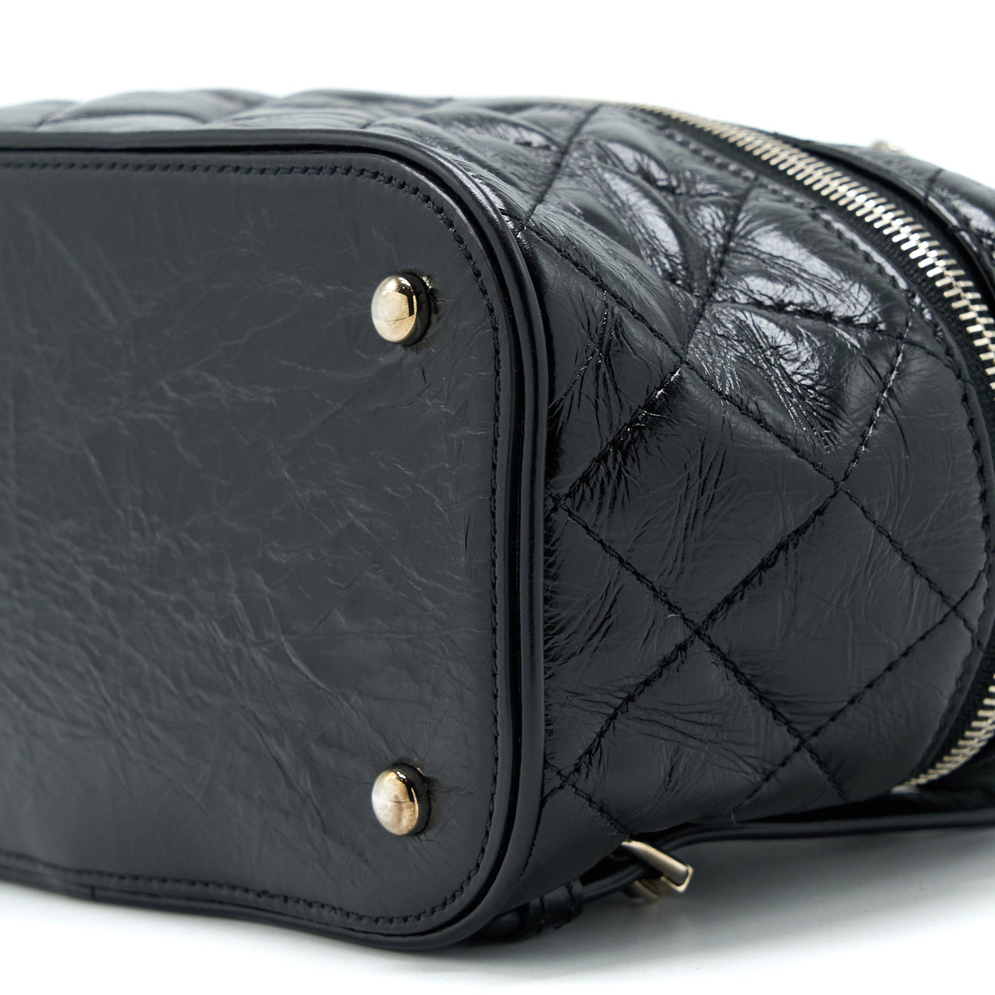 CHANEL PVC AQUARIUM BACKPACK BLACK PVC/AGED CALFSKIN SHW