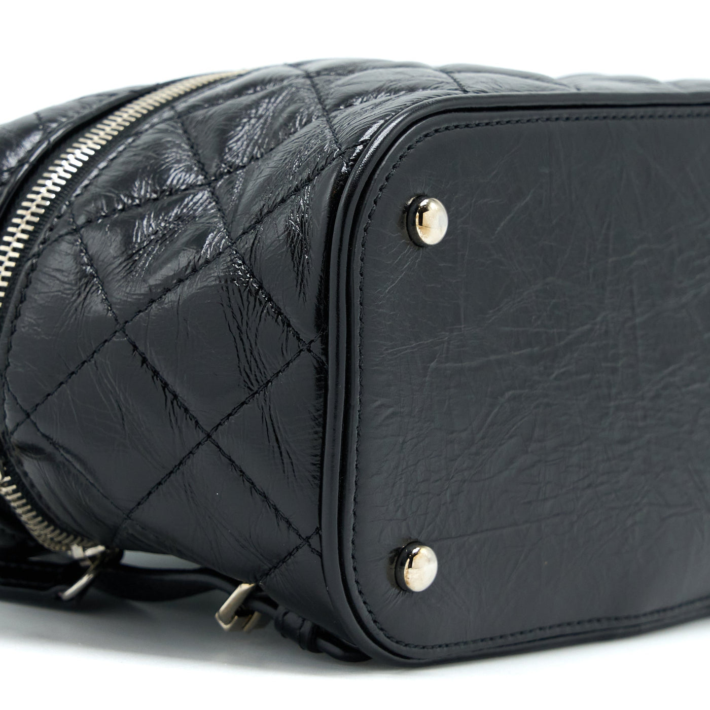 CHANEL PVC AQUARIUM BACKPACK BLACK PVC/AGED CALFSKIN SHW