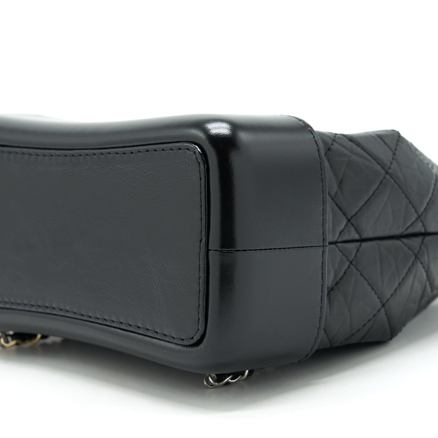 CHANEL SMALL GABRIELLE BACKPACK BLACK RUTHENIUM SHW(MICROCHIP)