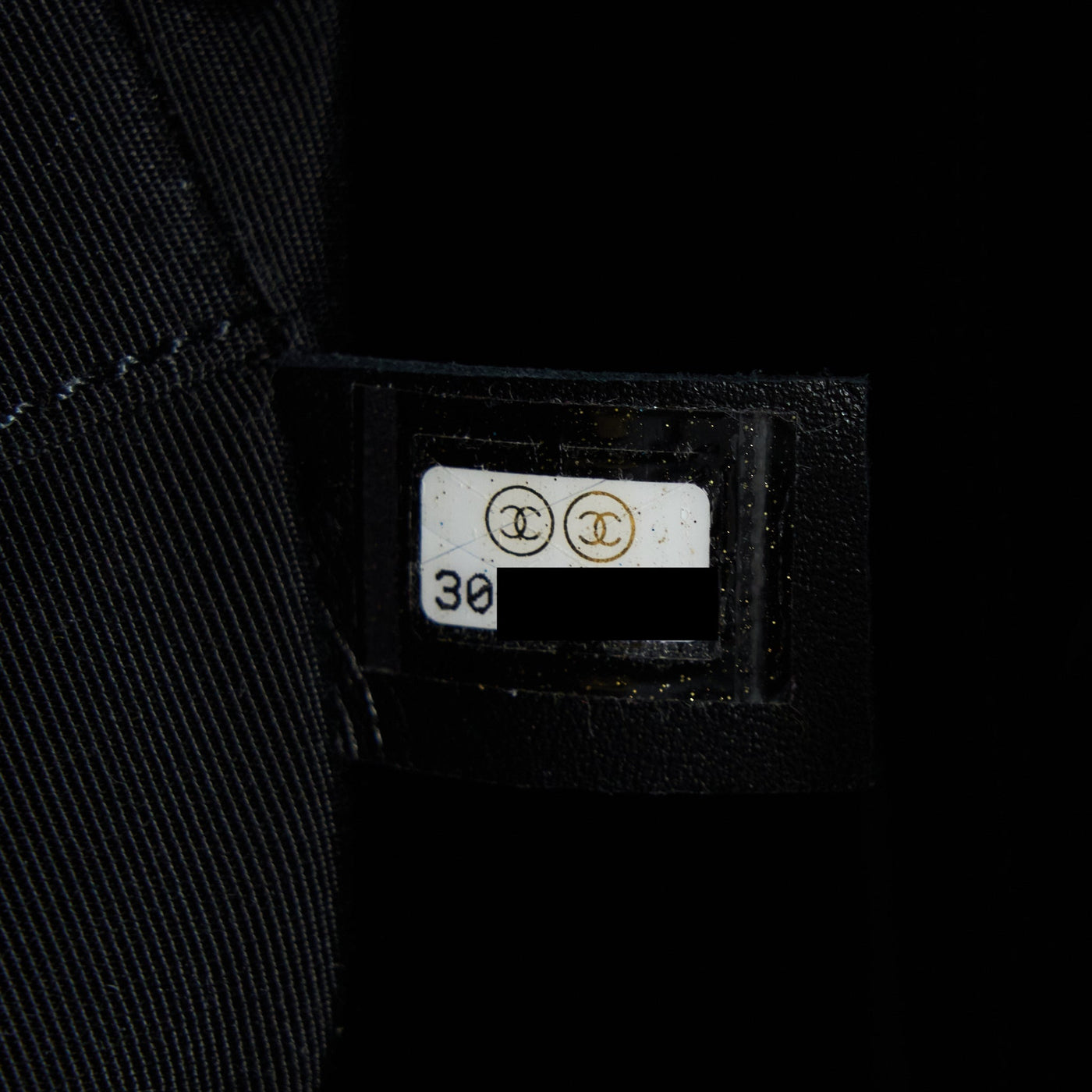 CHANEL DEAUVILLE TOTE BAG CALFSKIN BLACK WITH DETAIL LOGO GHW