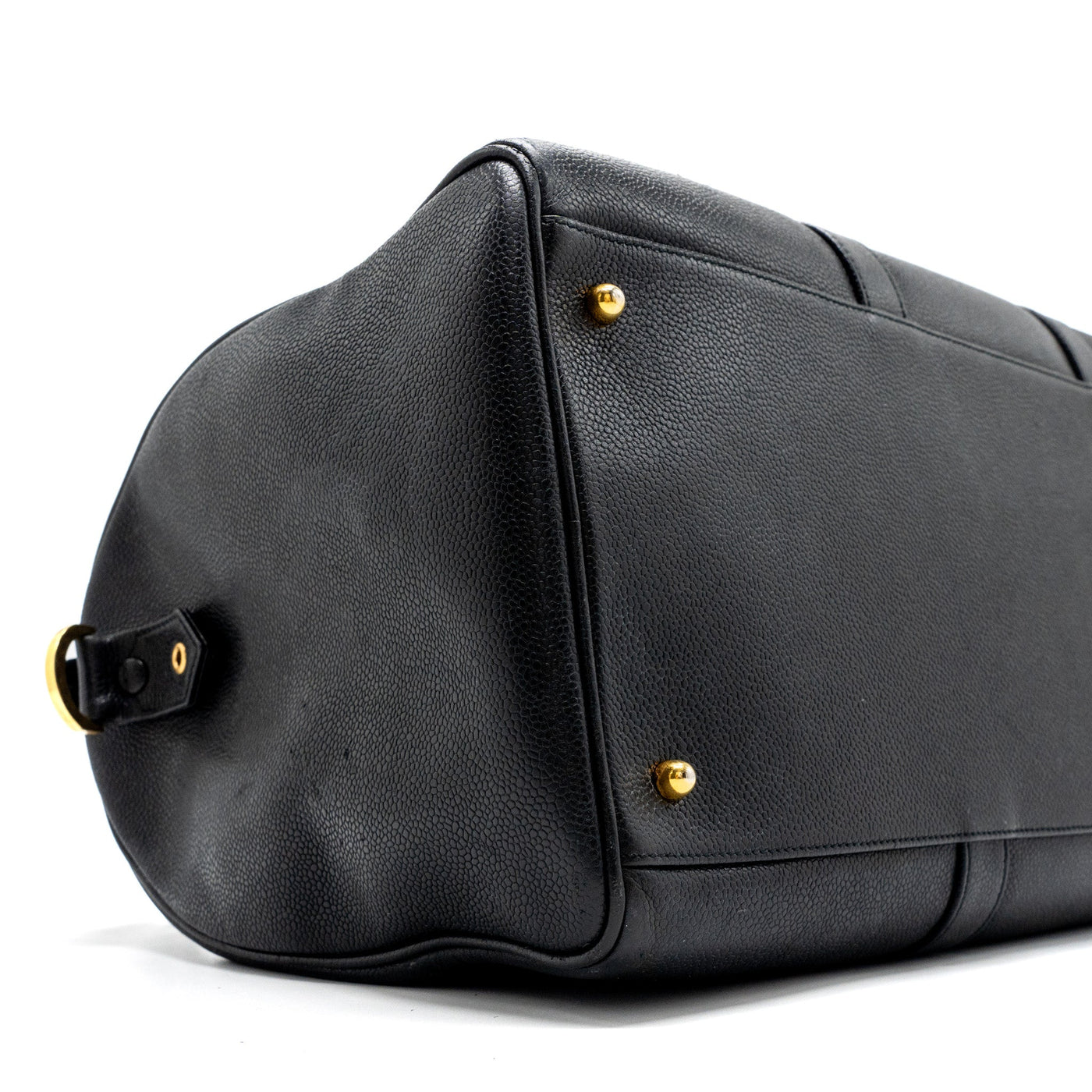 CHANEL VINTAGE TRAVEL BAG CAVIAR BLACK GHW