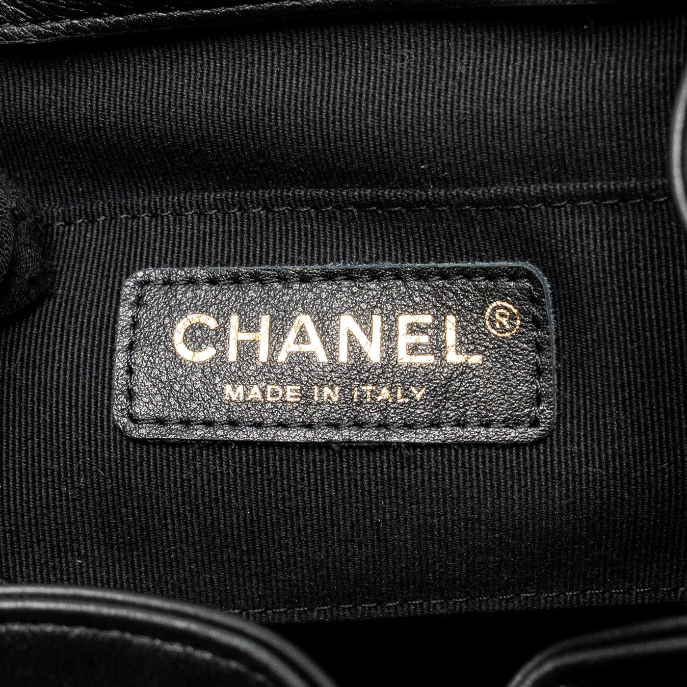 CHANEL MINI DUMA BACKPACK CALFSKIN BLACK LGHW (MICROCHIP)
