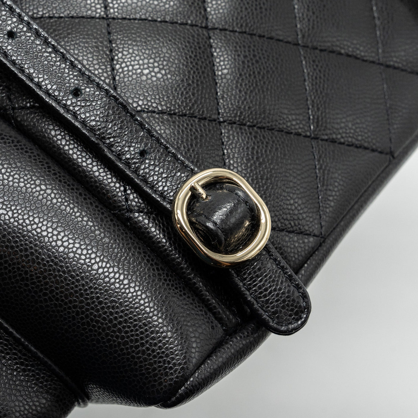 CHANEL 23K TRIPLE POCKET BACKPACK CAVIAR BLACK LGHW (MICROCHIP)