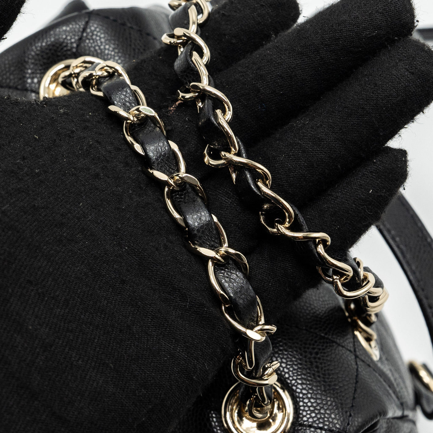 CHANEL 23K TRIPLE POCKET BACKPACK CAVIAR BLACK LGHW (MICROCHIP)
