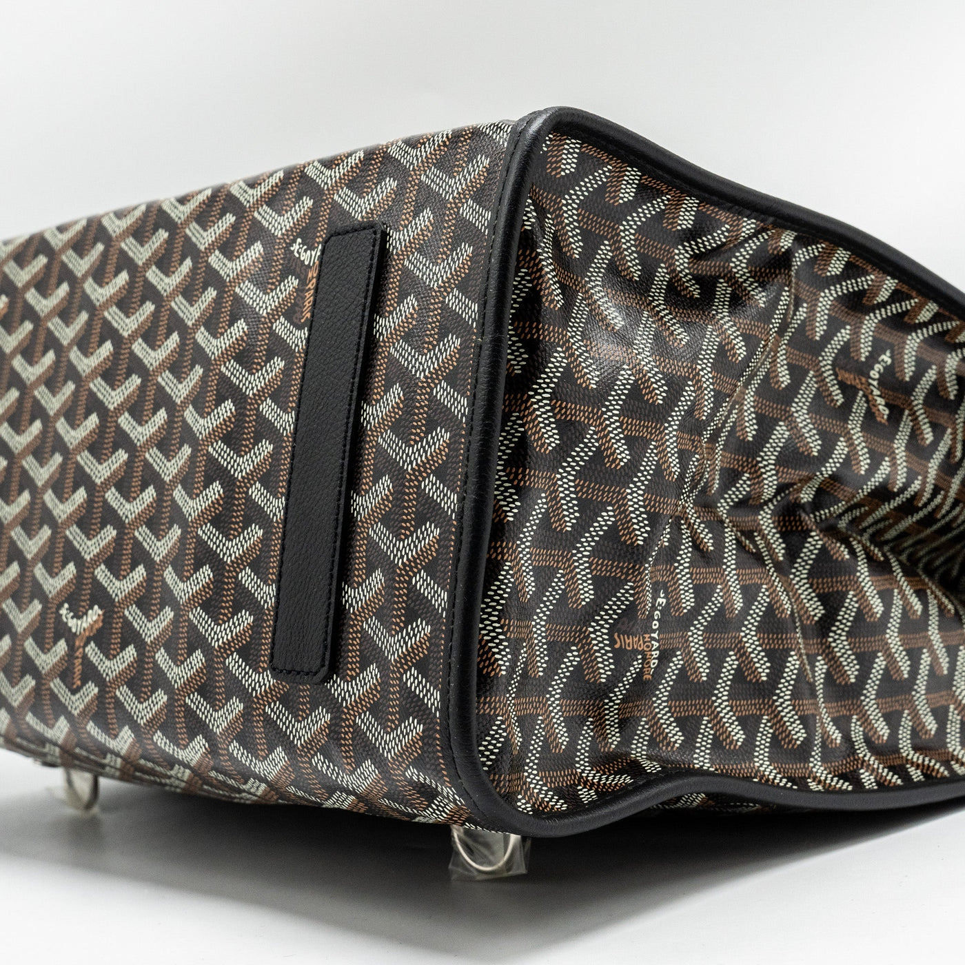 GOYARD SAINT LEGER BACKPACK GOYARDLINE CANVAS BLACK SHW