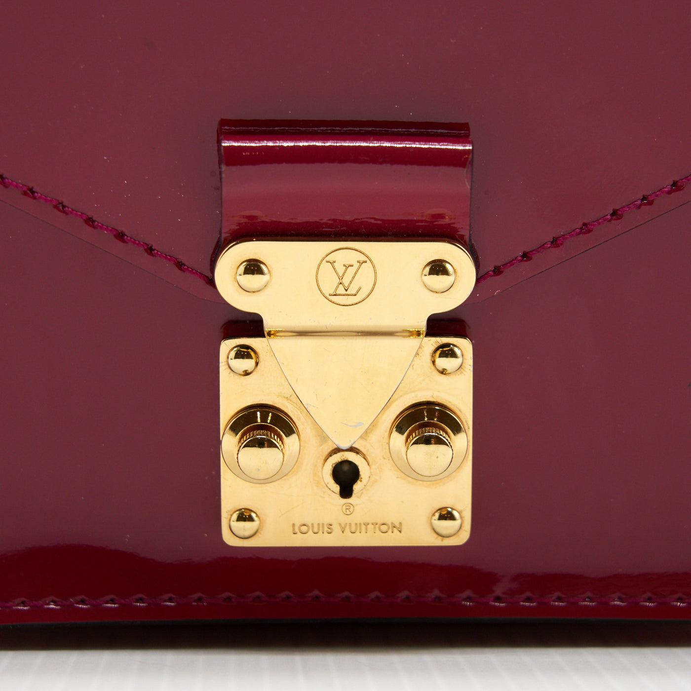 LOUIS VUITTON MESSENGER BAG CROSSBODY PATENT RASPBERRY RED GHW