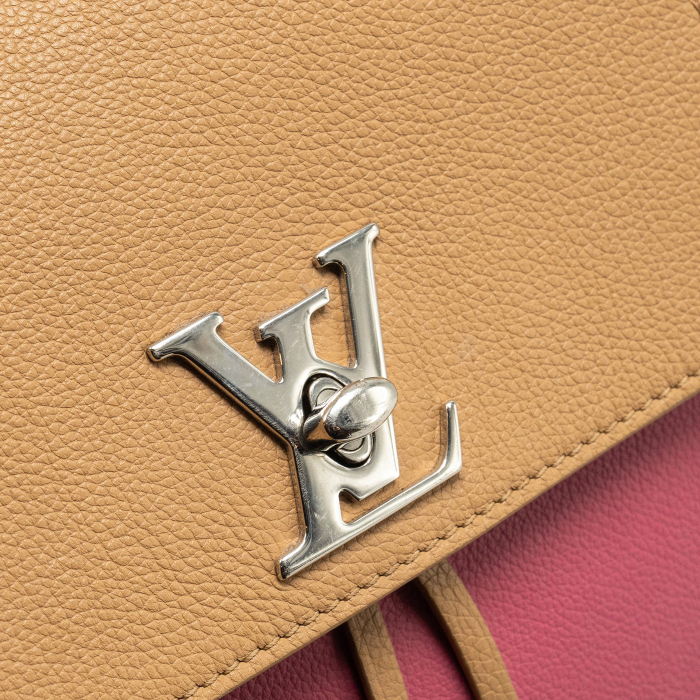 LOUIS VUITTON LOCKME BACKPACK CALFSKIN PINK/BEIGE SHW