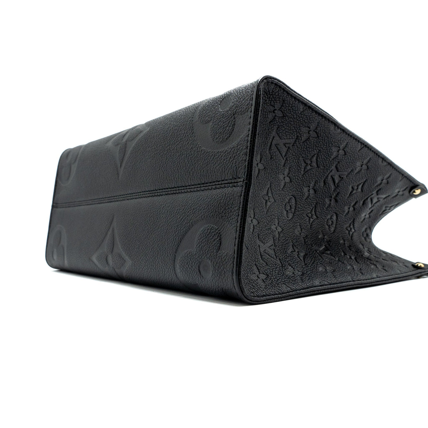 LOUIS VUITTON ONTHEGO MM MONOGRAM EMPRENITE BLACK GHW (NEW VERSION)