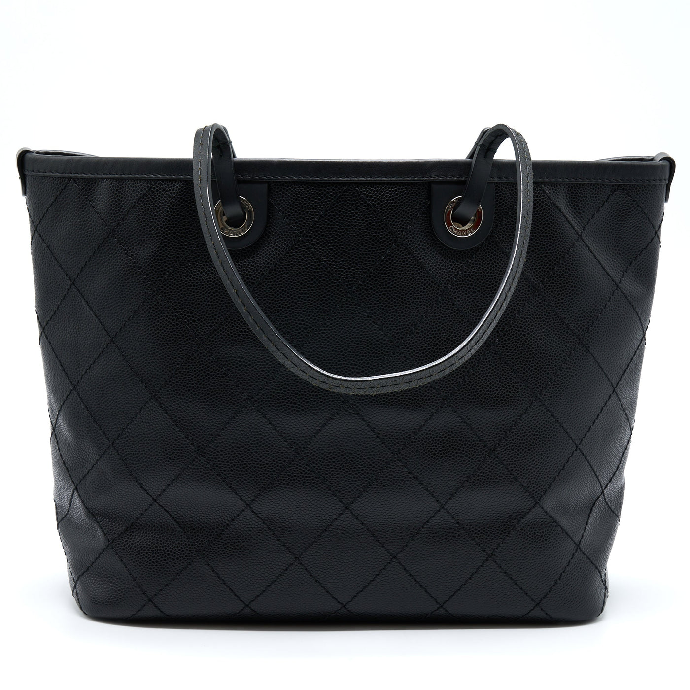 CHANEL TOTE BAG CAVIAR BLACK SHW