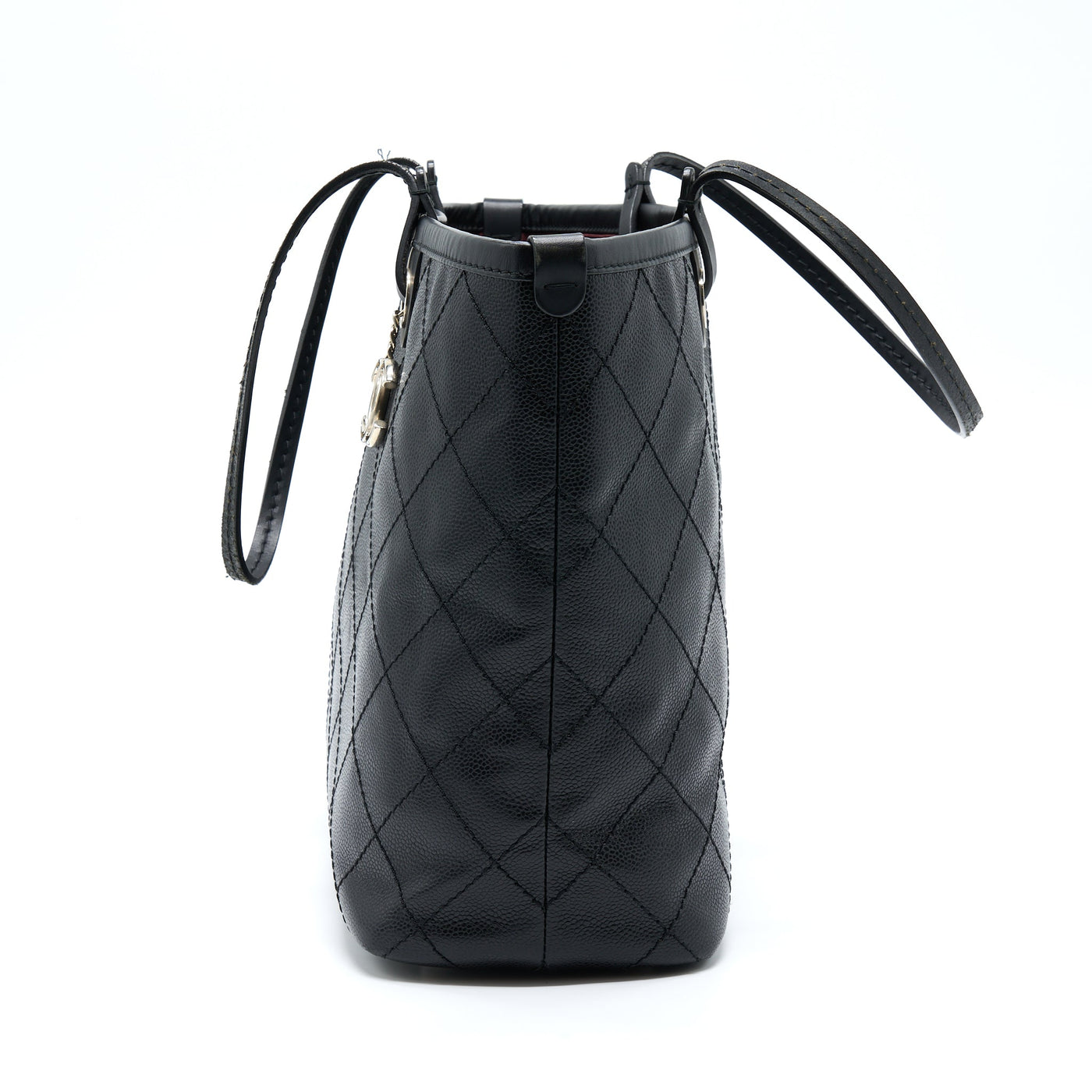 CHANEL TOTE BAG CAVIAR BLACK SHW