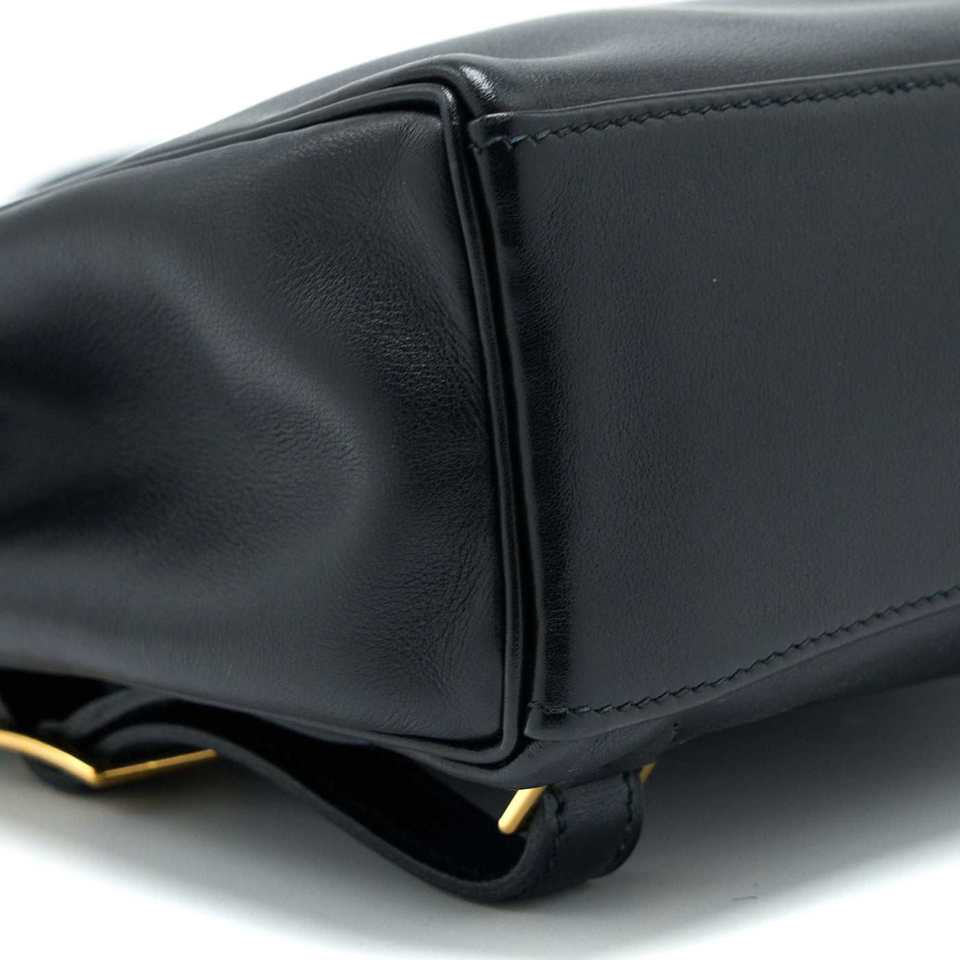 HERMES VINTAGE KELLY ADO BACKPACK 20CM SWIFT BLACK GHW