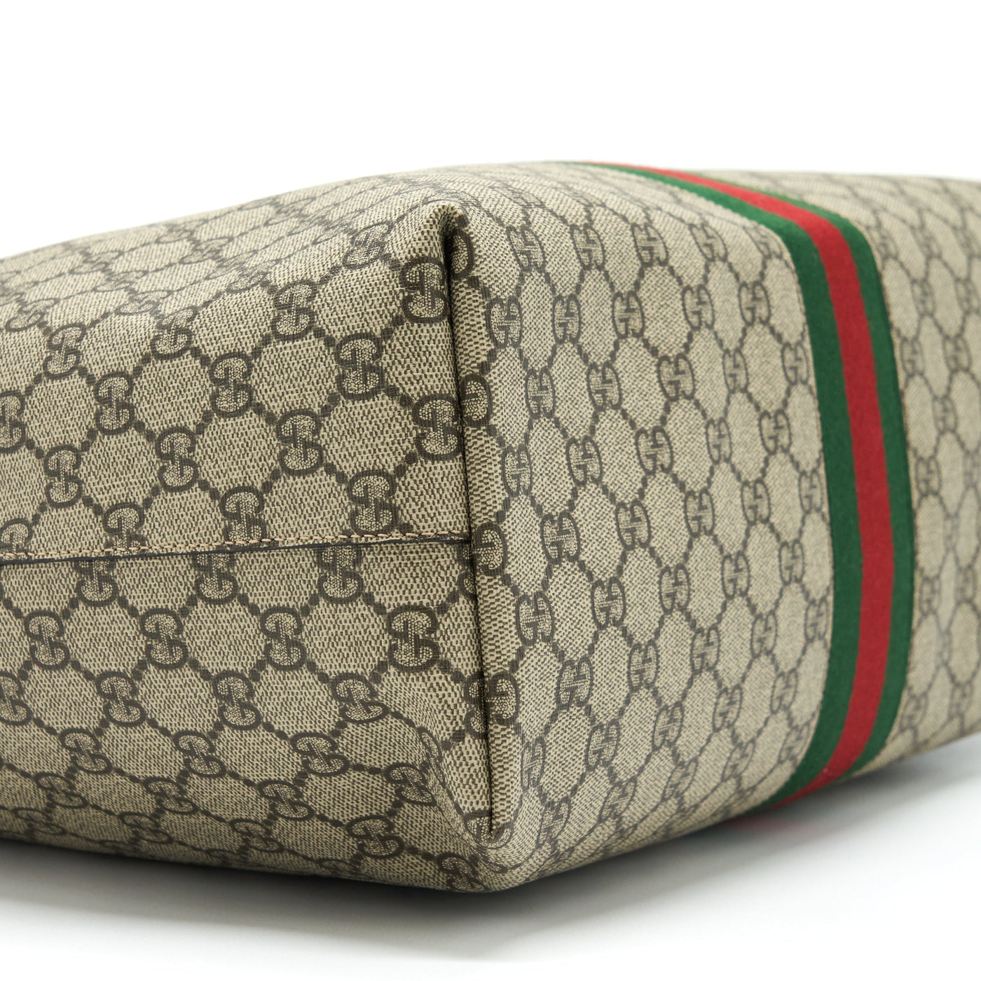 GUCCI SHOPPING TOTE BAG GG SUPREME CANVAS GHW