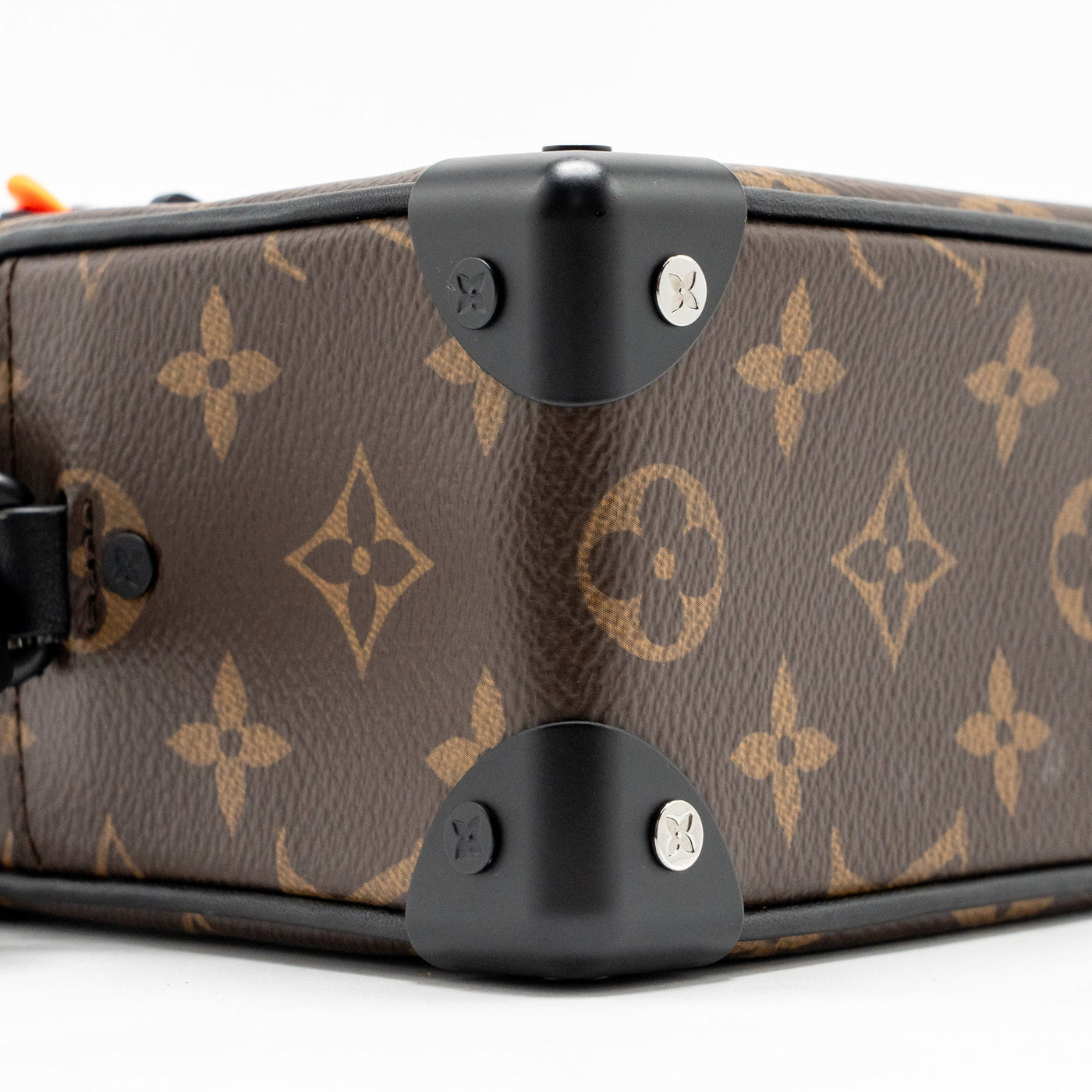 LOUIS VUITTON MINI SOFT TRUNK MONOGRAM CANVAS MARA-BLACK/ORANGE HARDWARE