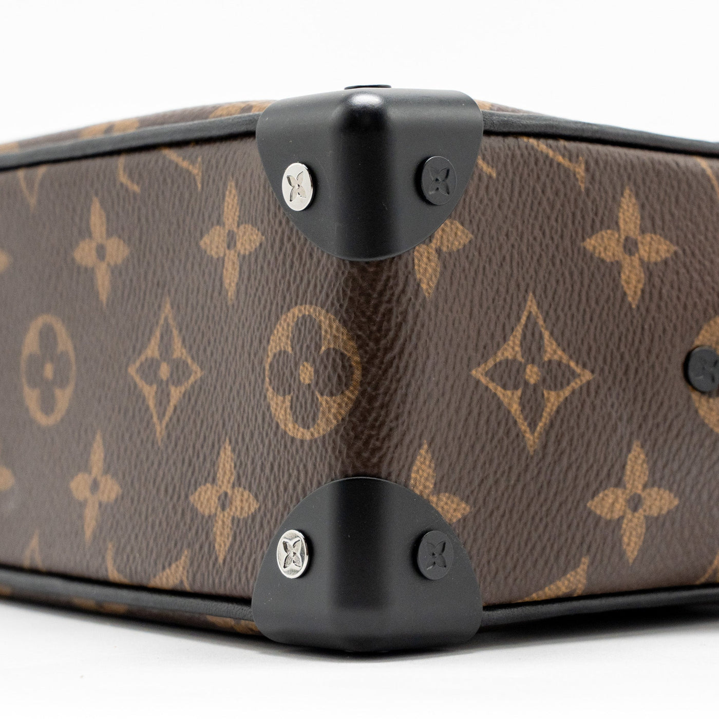 LOUIS VUITTON MINI SOFT TRUNK MONOGRAM CANVAS MARA-BLACK/ORANGE HARDWARE