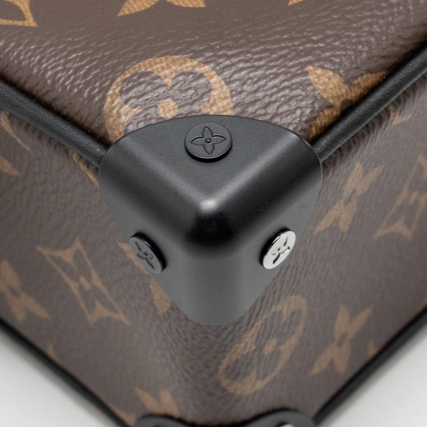 LOUIS VUITTON MINI SOFT TRUNK MONOGRAM CANVAS MARA-BLACK/ORANGE HARDWARE