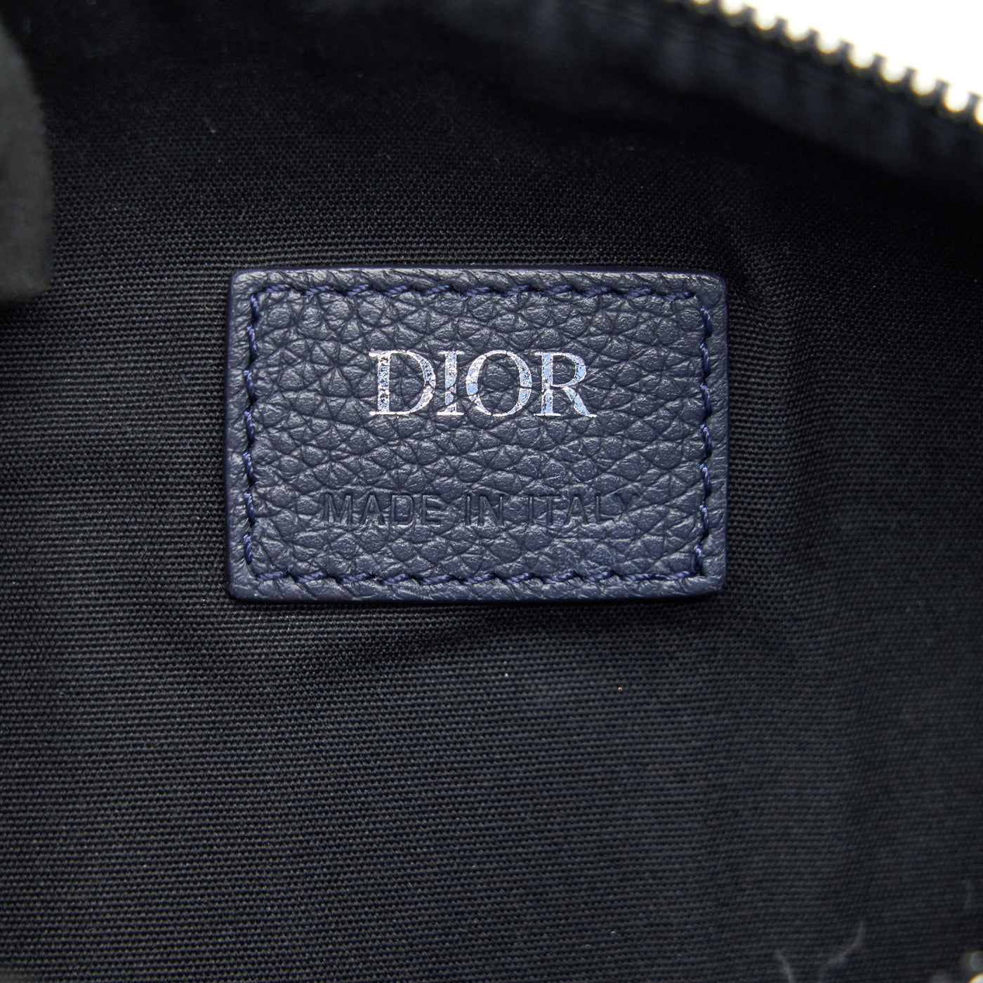 DIOR HOMME GRAINED CALFSKIN ROLLER MESSENGER BAG