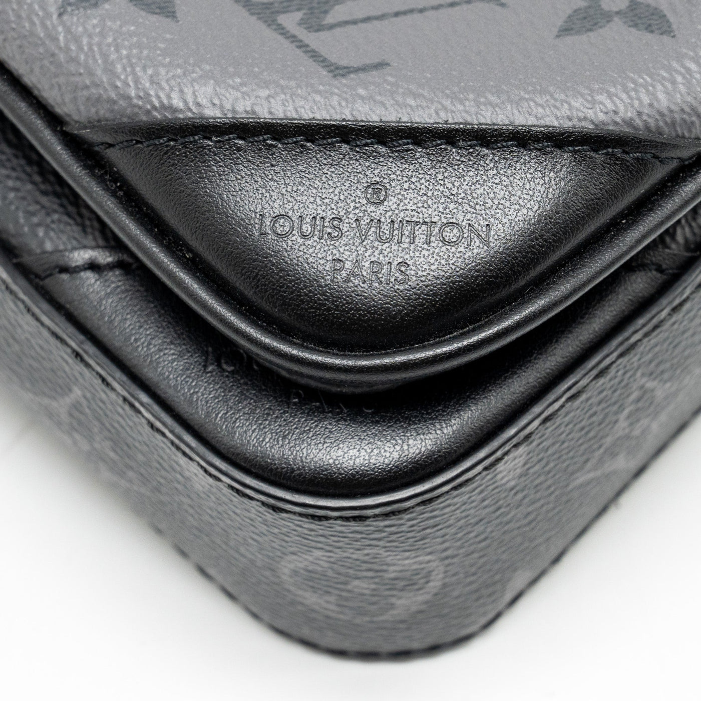 LOUIS VUITTON TRIO MESSANGER MONOGRAM ECLIPSE CANVAS BLACK/GREY WITH BLACK HARDWARE