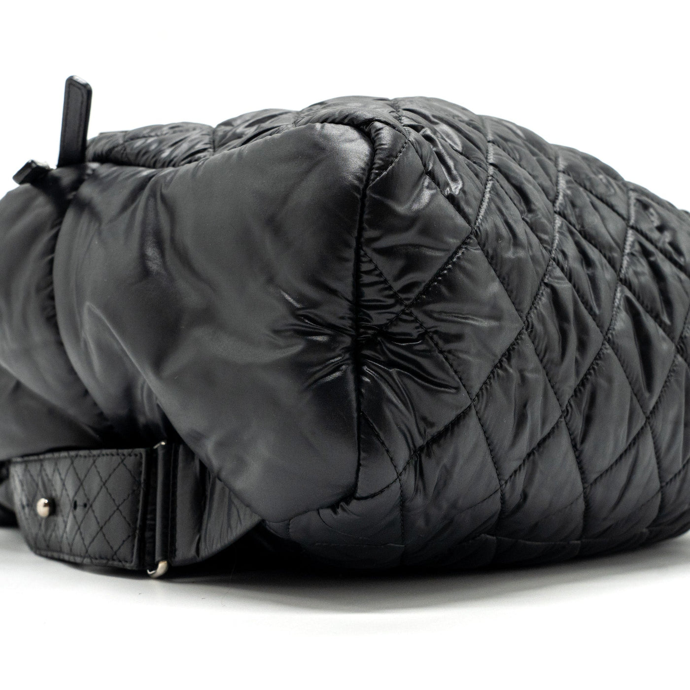 CHANEL COCO COCOON BACKPACK QUILTED NYLON/LEATHER BLACK GHW