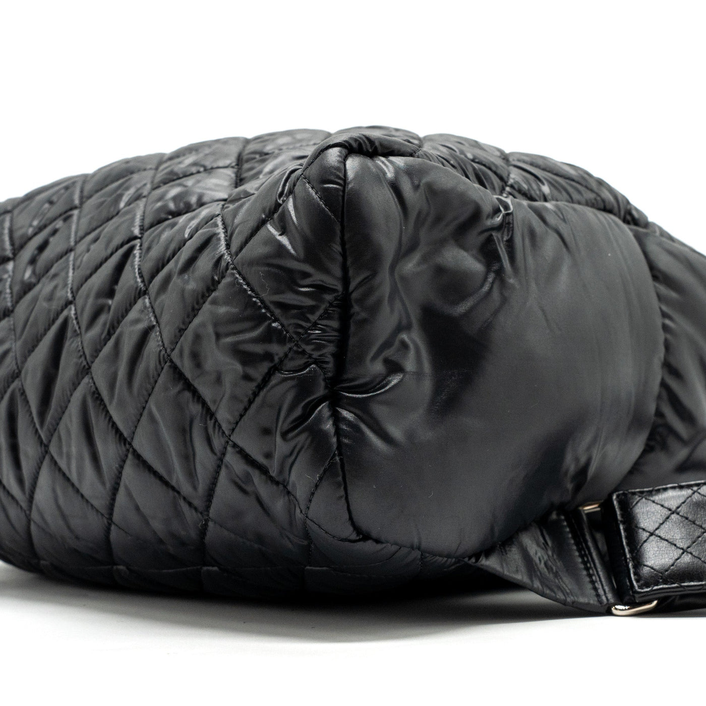 CHANEL COCO COCOON BACKPACK QUILTED NYLON/LEATHER BLACK GHW
