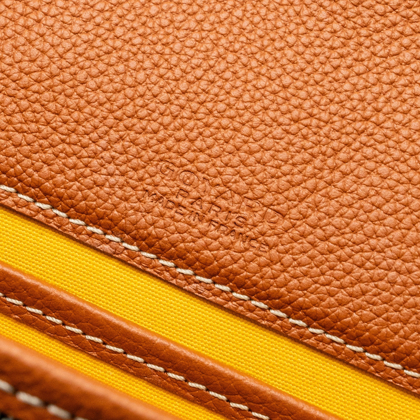 GOYARD BELVEDERE PM MESSENGER BAG GOYARDLINE CANVAS/CALFSKIN BLACK/TAN SHW