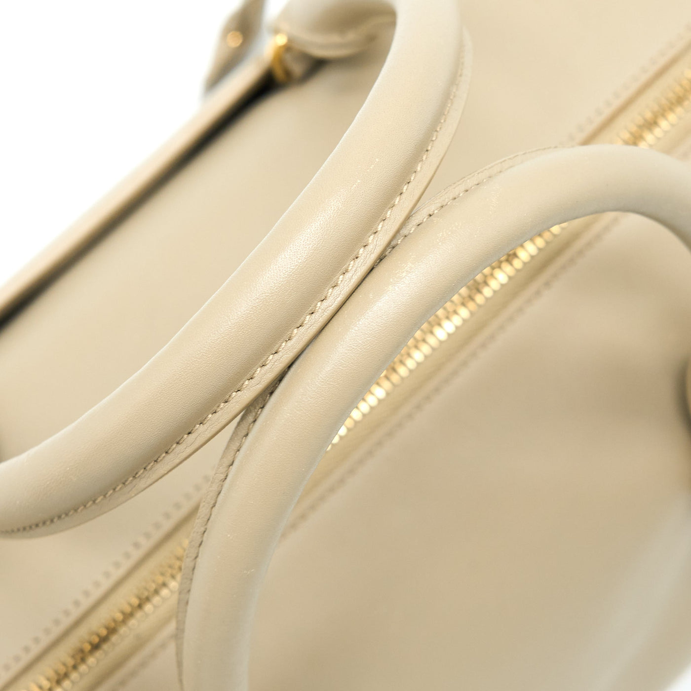 SAINT LAURENT DUFFLE BAG CALFSKIN LIGHT GREY GHW
