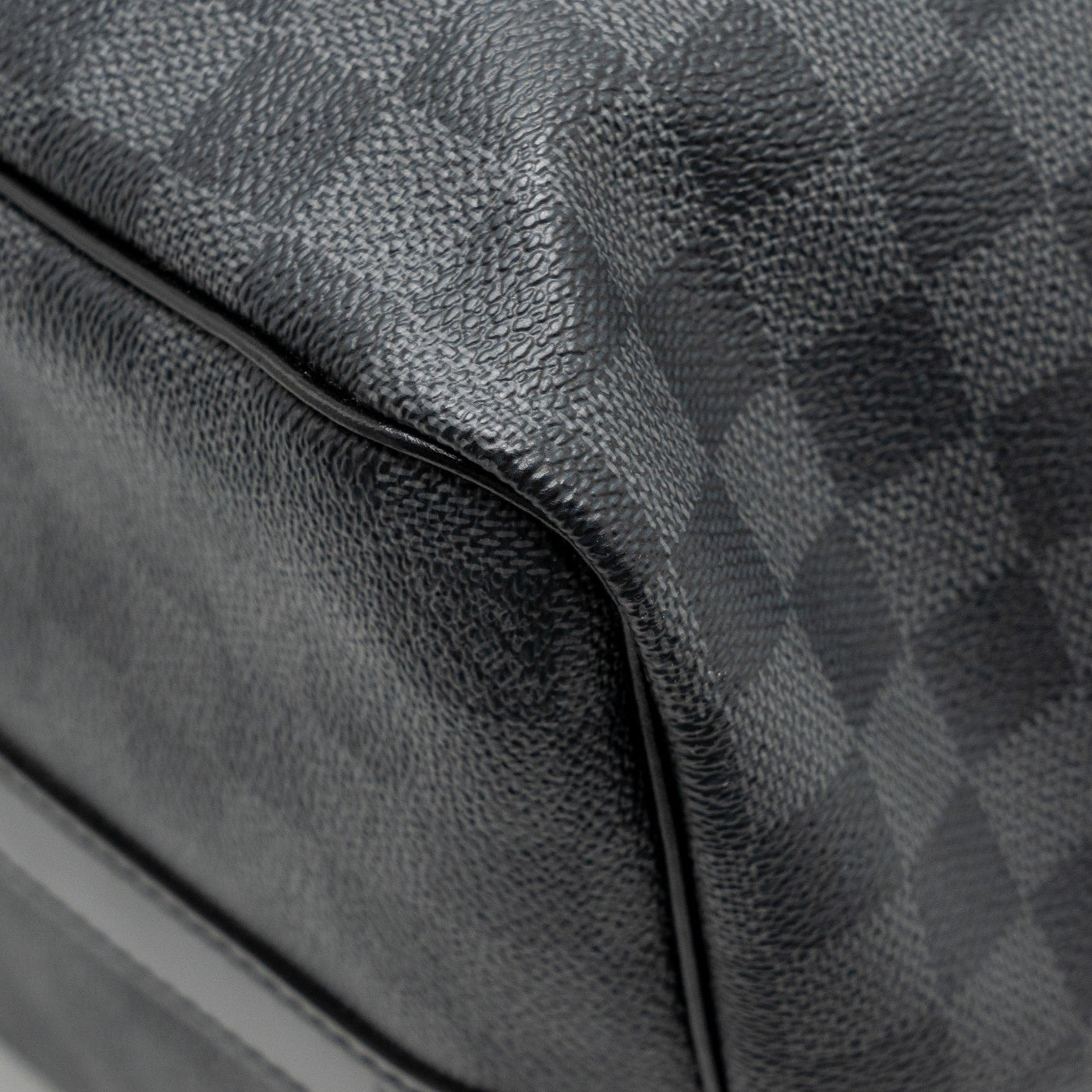 LOUIS VUITTON KEEPALL BANDOULIERE 45 DAMIER GRAPHITE CANVAS BLACK SHW
