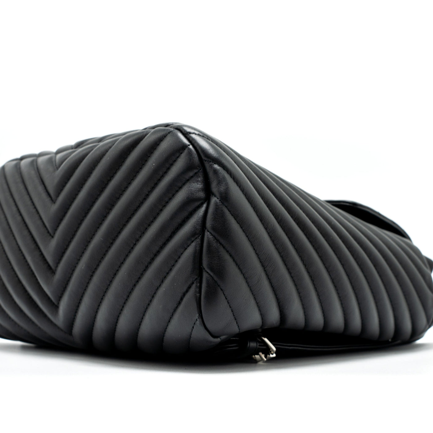 CHANEL URBAN SPIRIT BACKPACK CHEVRON CALFSKIN BLACK SHW