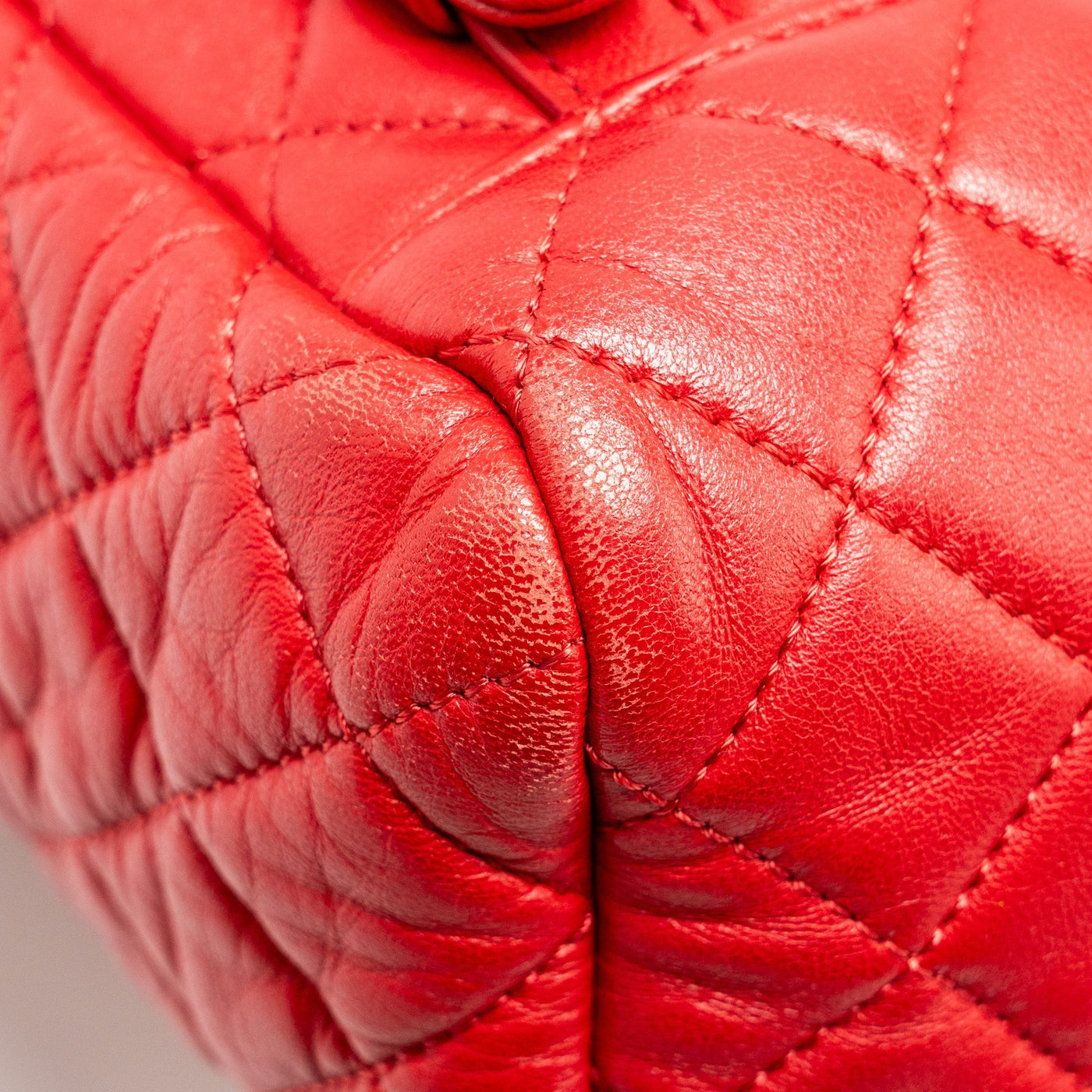 CHANEL SMALL URBAN SPIRIT QUILTED BACKPACK LAMBSKIN RED LGHW