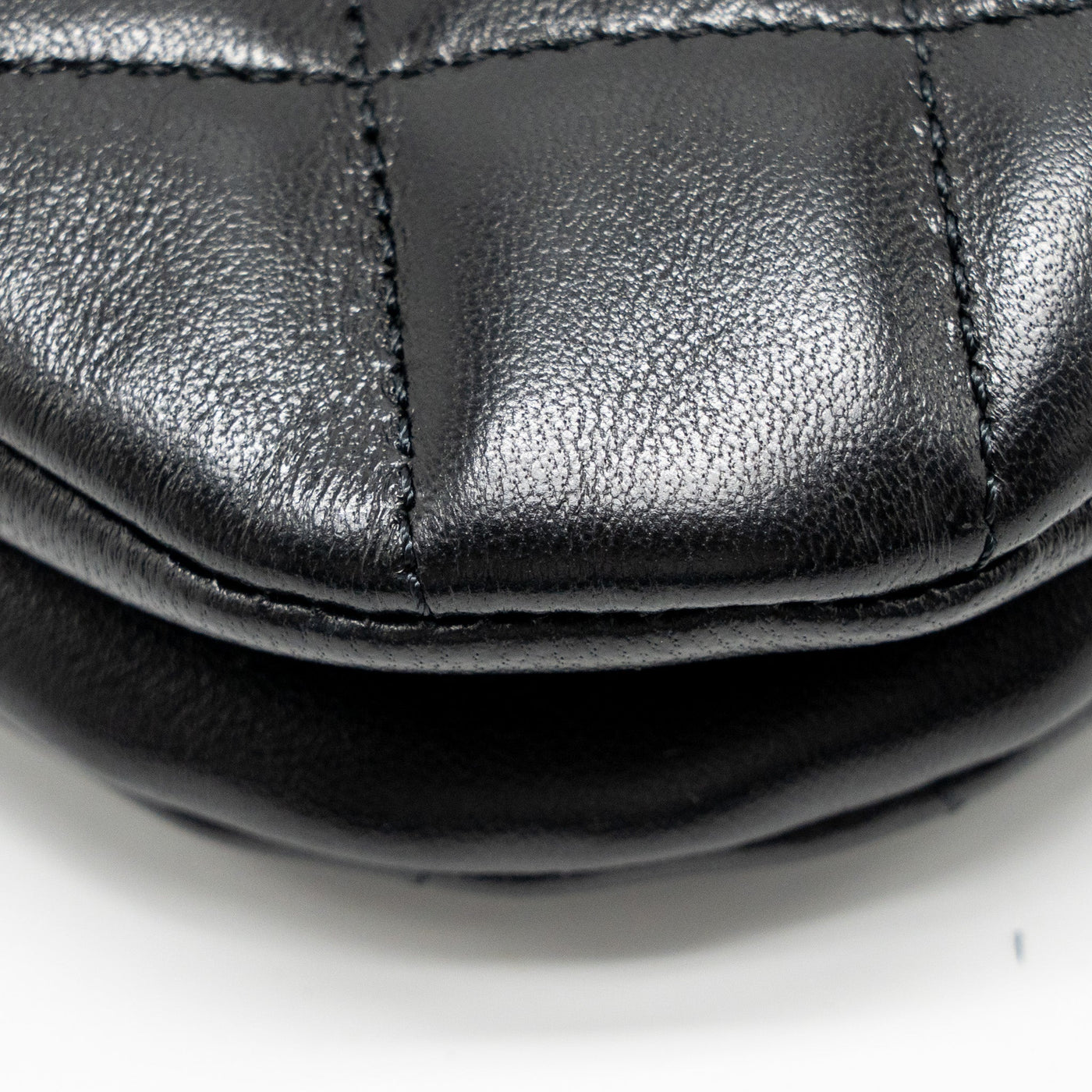 CHANEL 24C QUILTED SMALL MESSENGER BAG BLACK LAMBSKIN GHW (MICROCHIP)