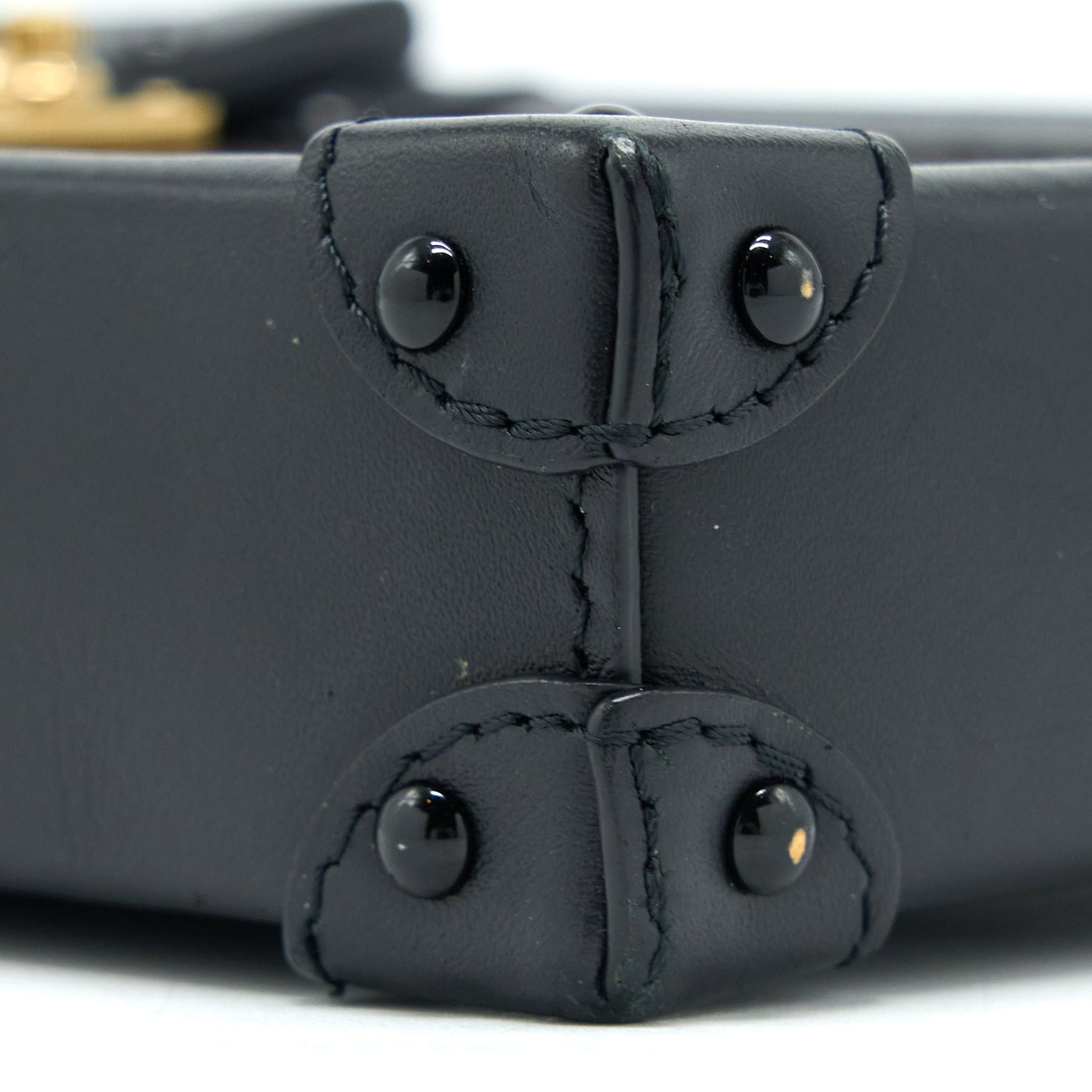 LOUIS VUITTON VERTICAL TRUNK POCHETTE WITH CHAIN MONOGRAM CANVAS GHW