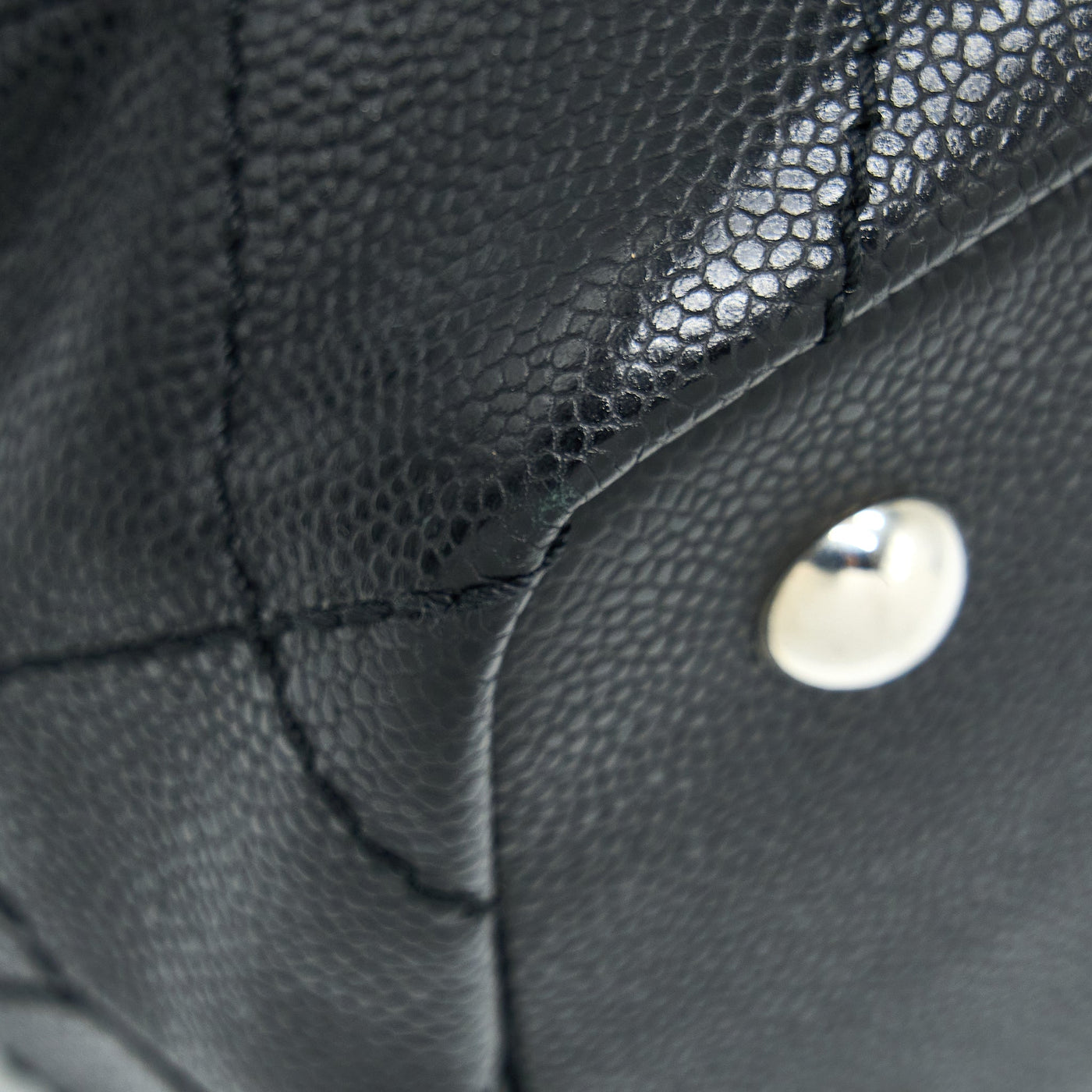CHANEL TOTE BAG CAVIAR BLACK SHW