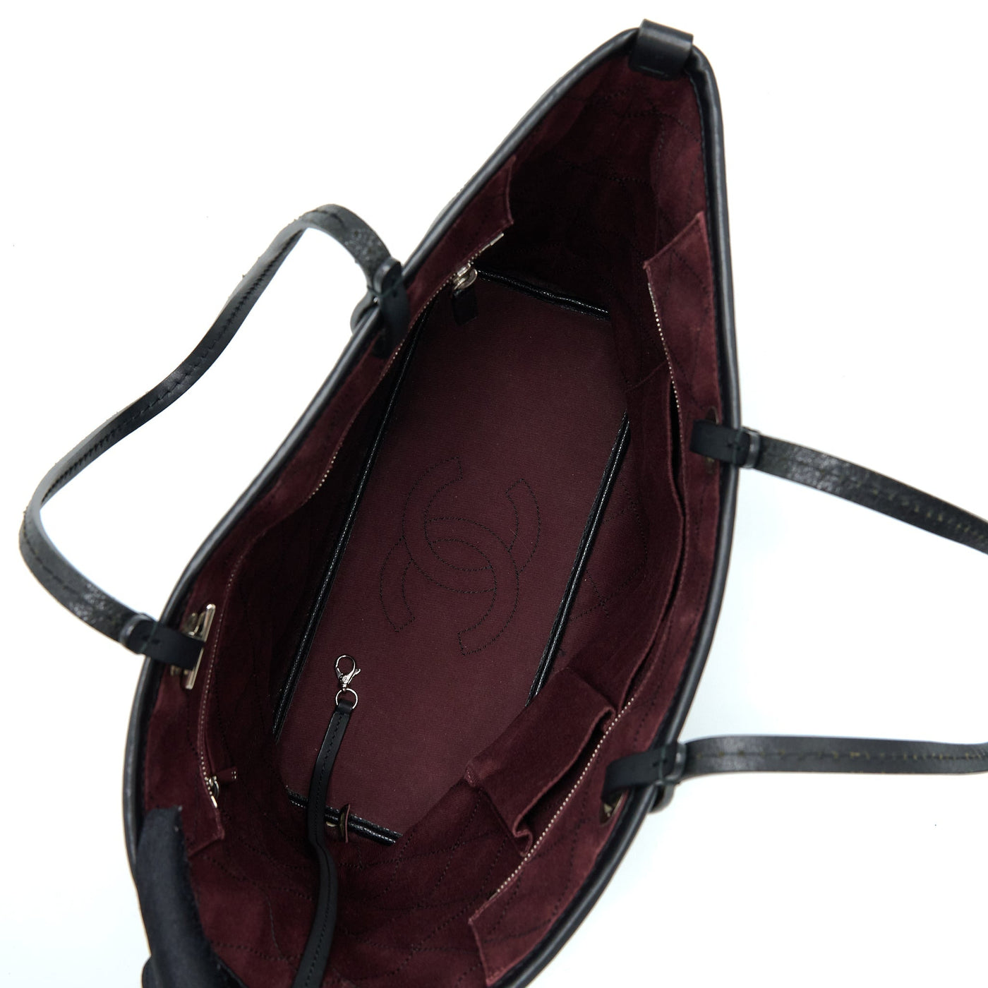 CHANEL TOTE BAG CAVIAR BLACK SHW