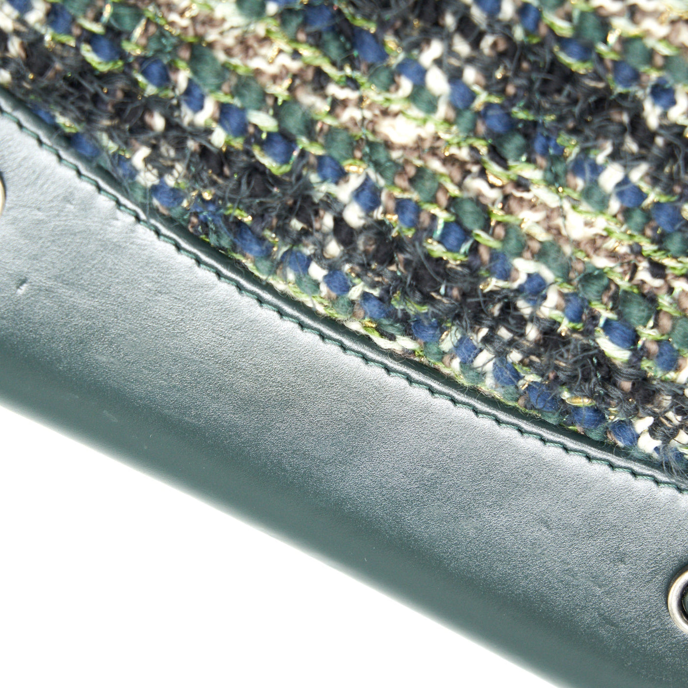 CHANEL GABRIELLE TWEED BACKPACK DARK GREEN