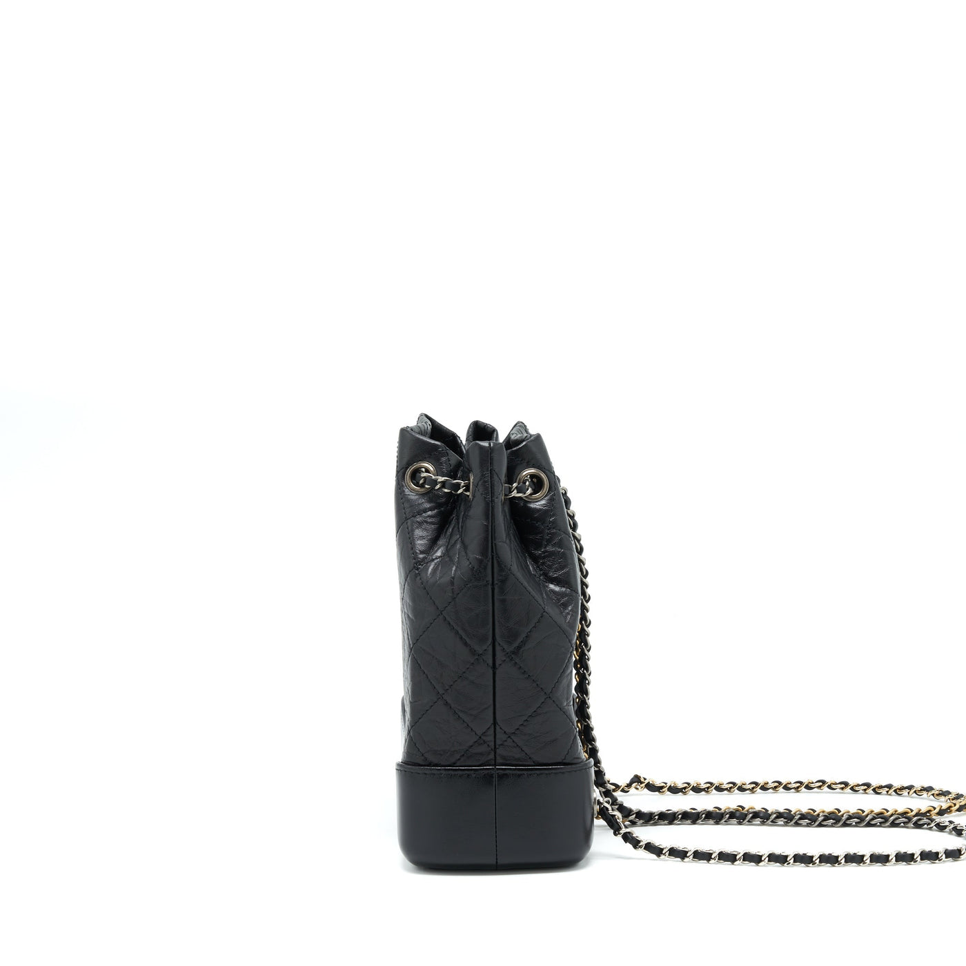 CHANEL SMALL GABRIELLE BACKPACK CALFSKIN BLACK WITH MULTICOLOUR HARDWARE (MICROCHIP)