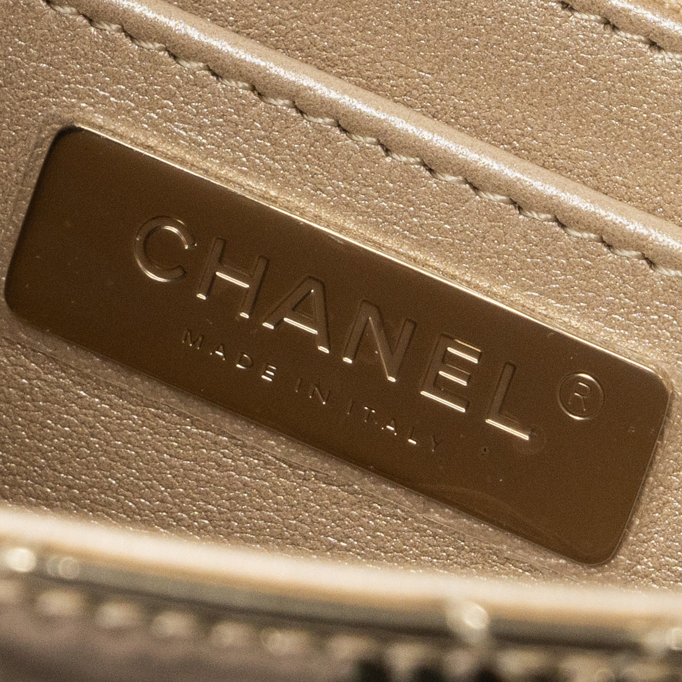 CHANEL 24C BACKPACK WITH STAR PATENT GOLD LGHW (MICROCHIP)