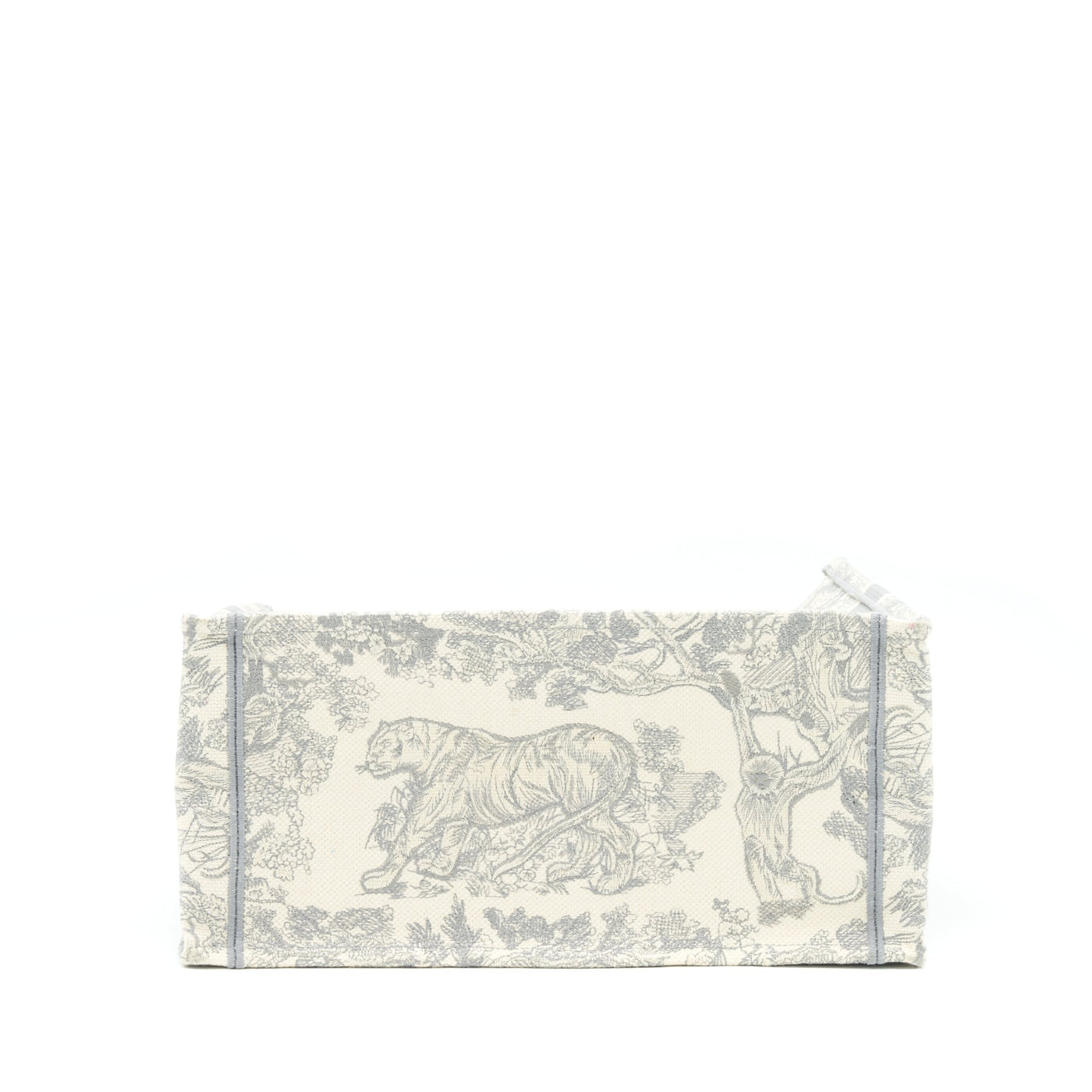 DIOR MEDIUM DIOR BOOK TOTE GREY TOILE DE JOUY EMBROIDERY
