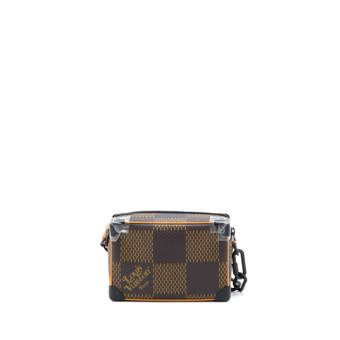 LOUIS VUITTON MINI SOFT TRUNK LIMITED EDITION SUTURES TOILES BLACK HARDWARE