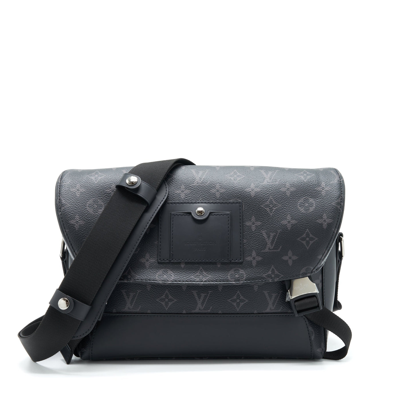 LOUIS VUITTON ECLIPSE VOYAGER MESSENGER BAG MONOGRAM CANVAS BLACK YEAR 2020