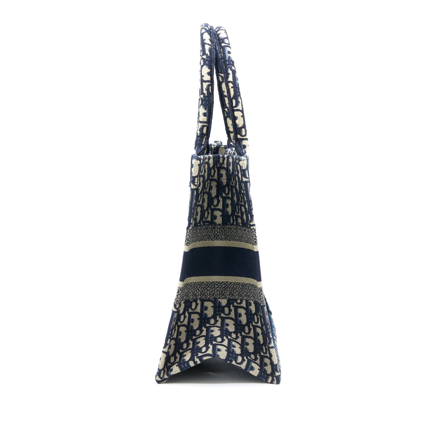 DIOR MEDIUM BOOK TOTE BLUE OBLIQUE EMBROIDERY